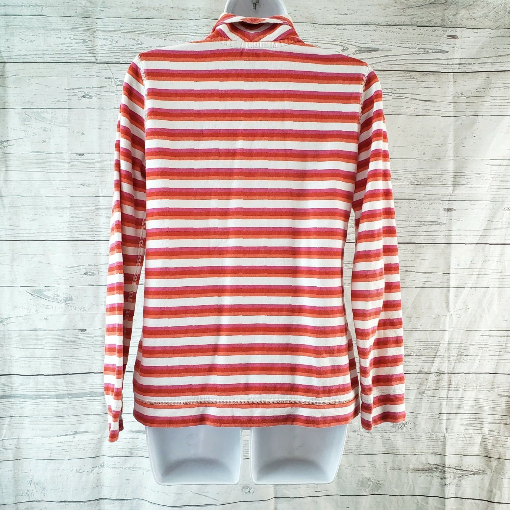 Tommy Bahama Tommy Bahama Womens Full Zip Sweatshirt XS Red White Striped Cotton Sweatshirt Womens XS Red Striped Cotton Zip Full Zip Size XS / US 0-2 / IT 36-38 - 4 Thumbnail