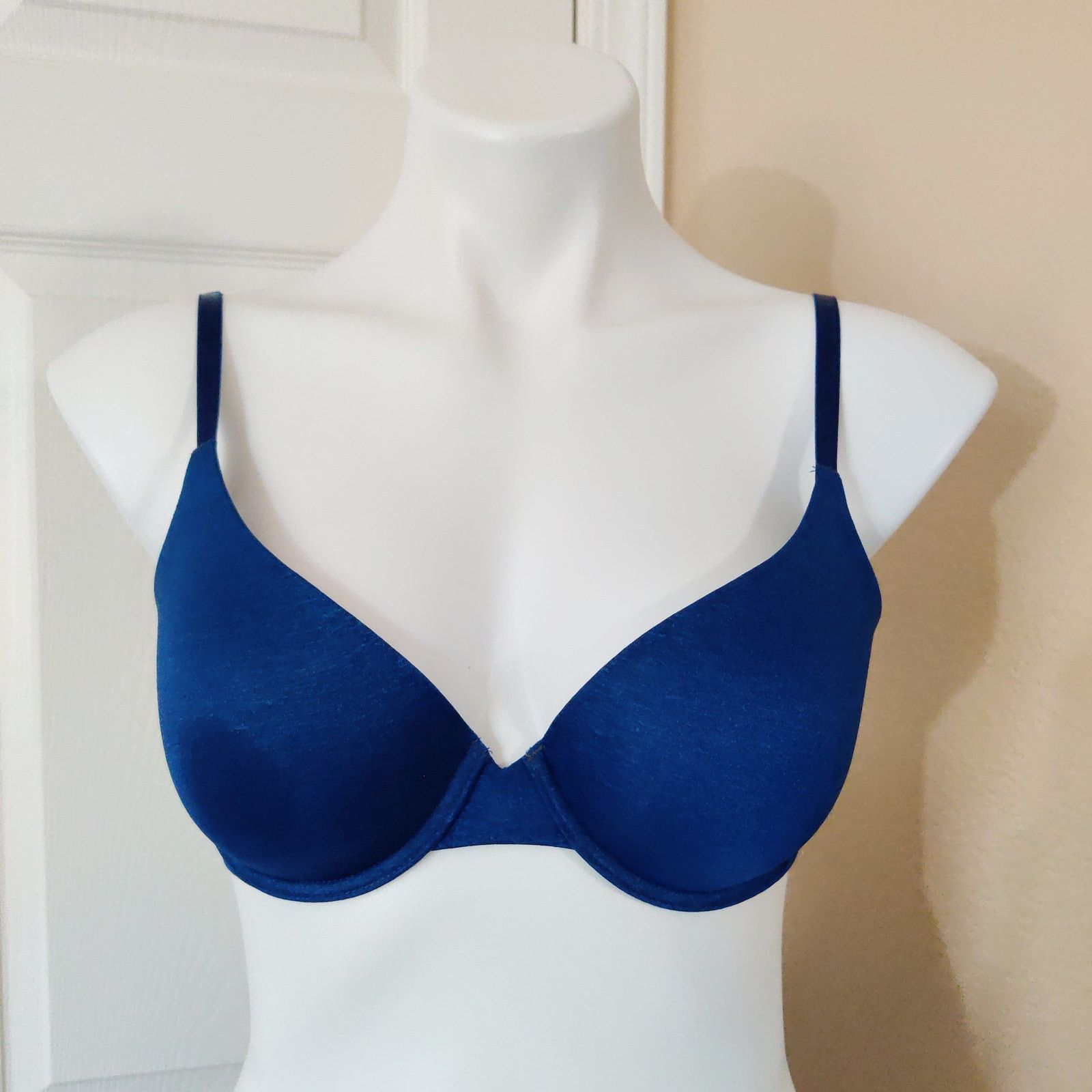 Victoria's Secret Victoria's Secret Uplift Semi Demi Bra blue sz 32D Size ONE SIZE - 5 Thumbnail