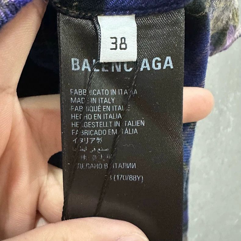 Balenciaga Balenciaga Violet check shirt Size XS / US 0-2 / IT 36-38 - 5 Thumbnail
