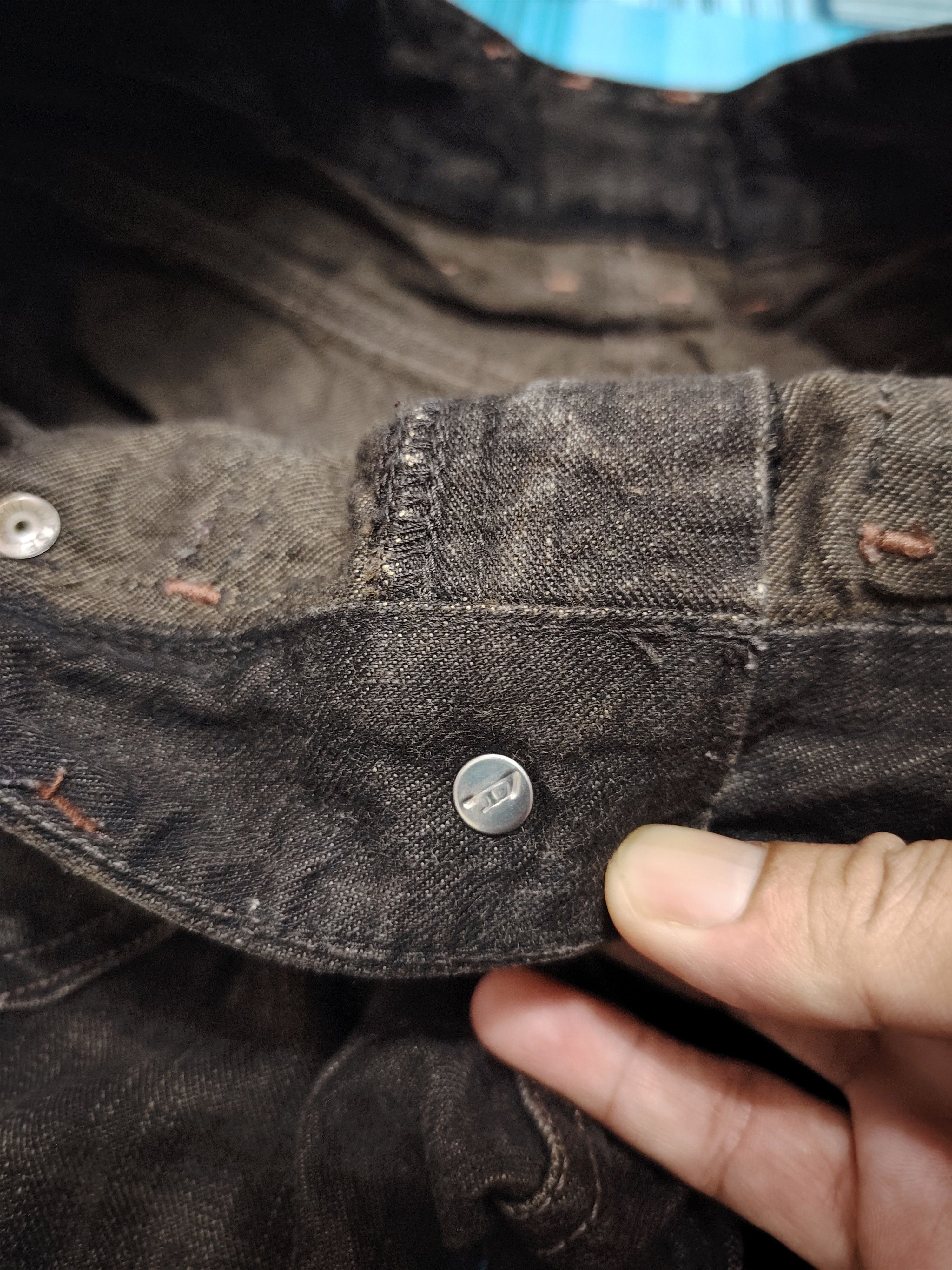 Diesel 💥Insane 90s Diesel Industry Flared Jeans Size 28" / US 6 / IT 42 - 13 Thumbnail