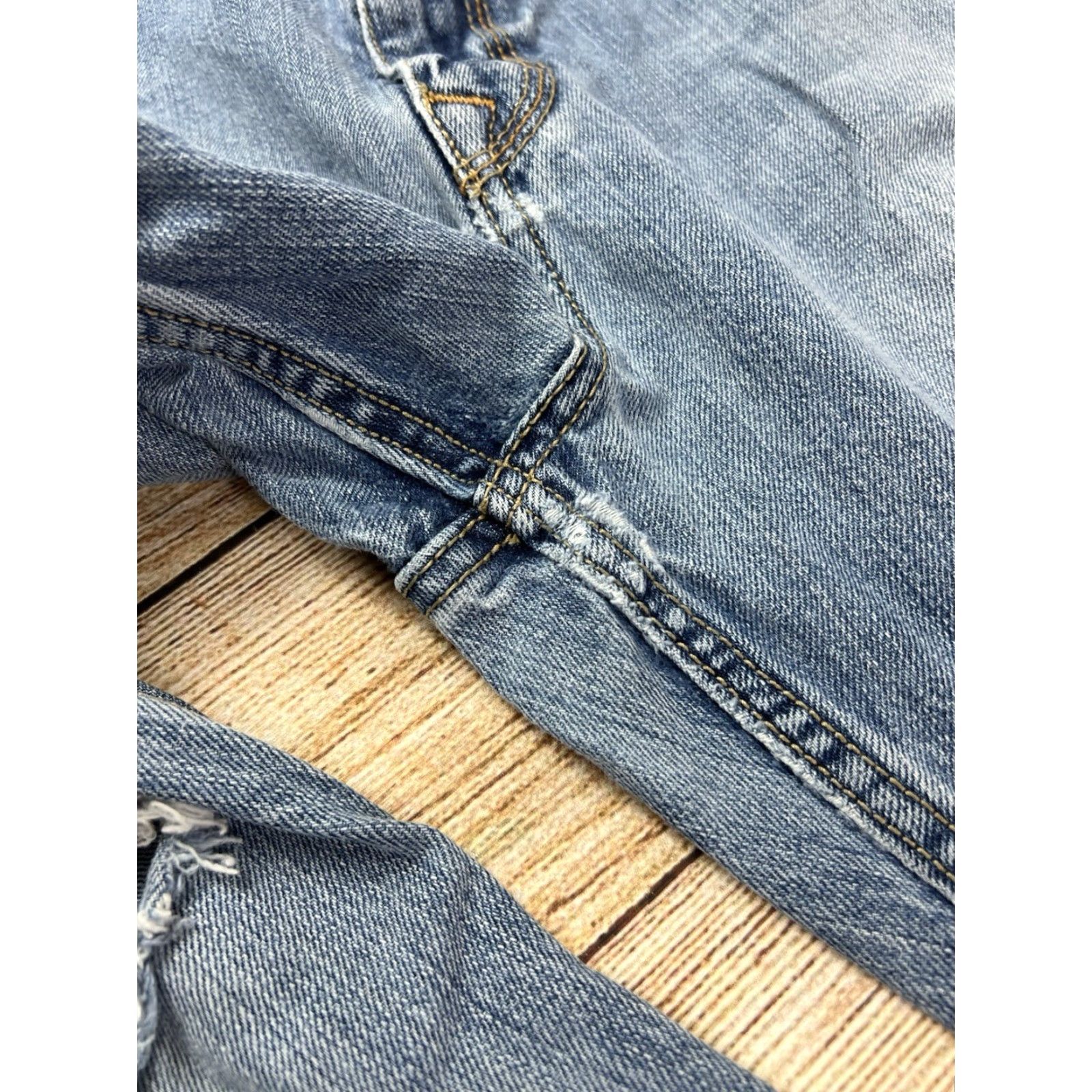 Denime Cinch Jeans Men Distress Bootcut Denim Blue 38x36 Relaxed Regular Cowboy Western Distressed Hole Knee Pockets USA Logo USA Size US 38 / EU 54 - 4 Thumbnail