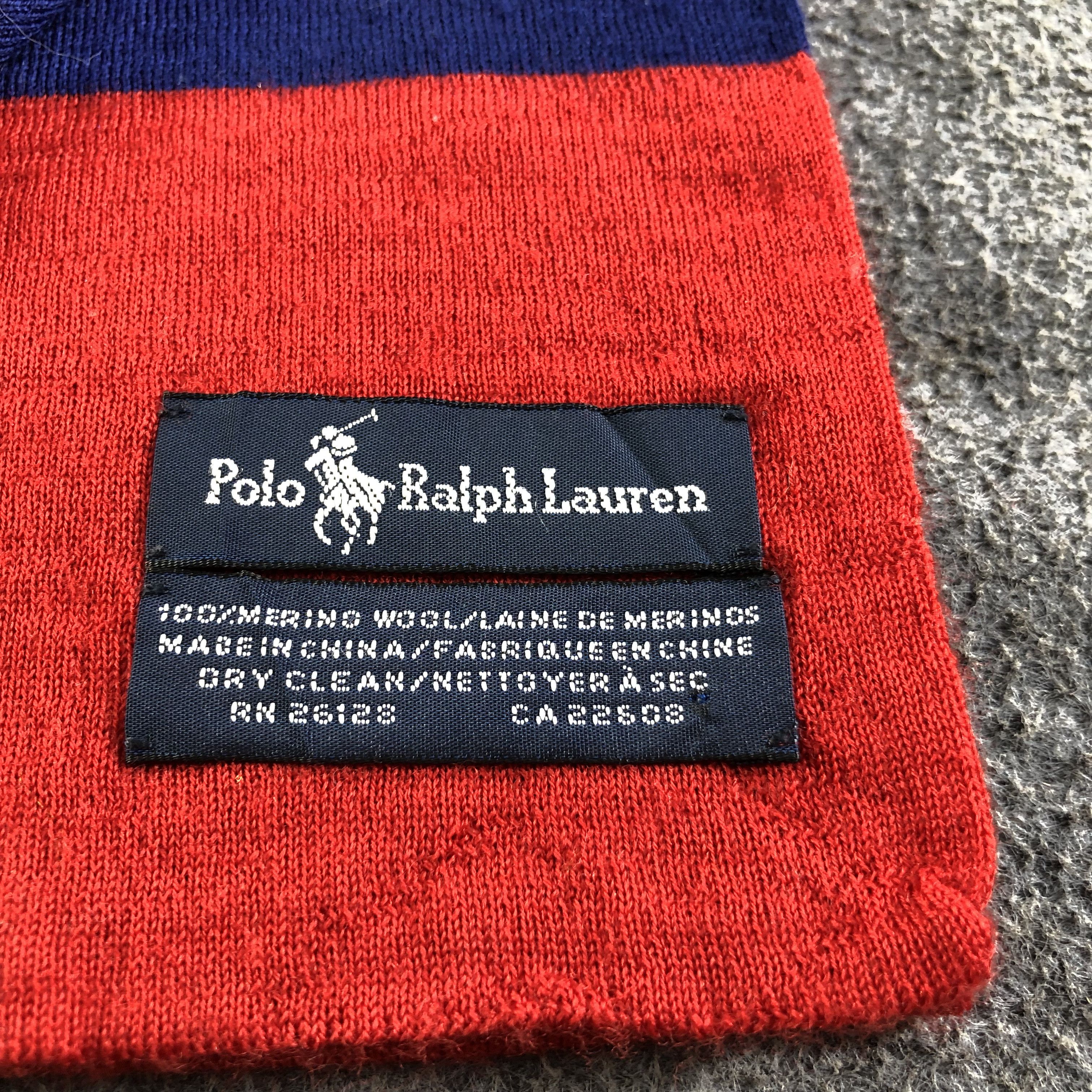 Polo Ralph Lauren Polo Ralph Lauren Wool Scarf Muffler V1899 Size ONE SIZE - 5 Thumbnail