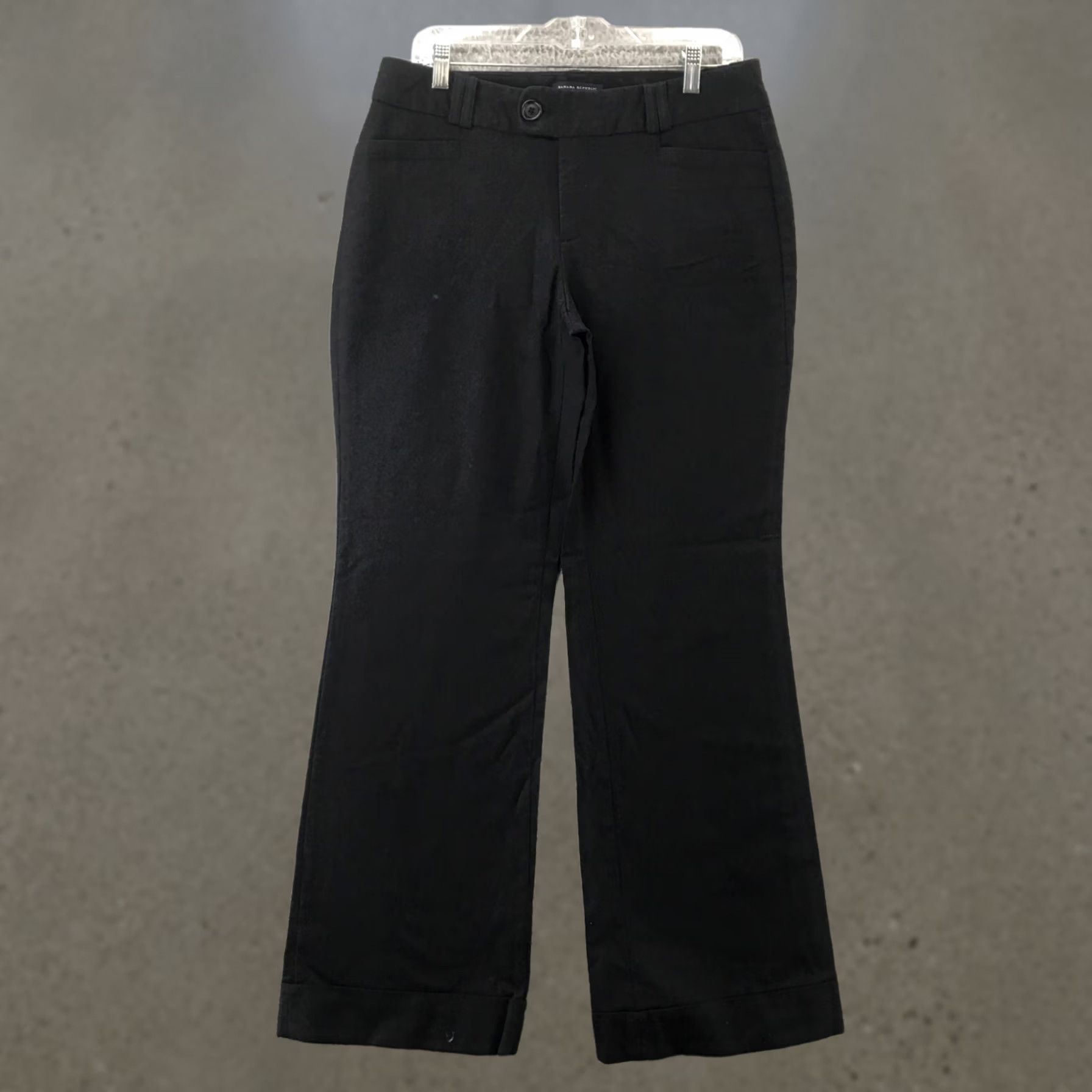 Banana Republic Banana Republic Bootcut Dress Pants Trousers Womens 10 Black Mid Rise Zip Fly Pants Shoes? Size 32" / US 10 / IT 46 - 1 Thumbnail