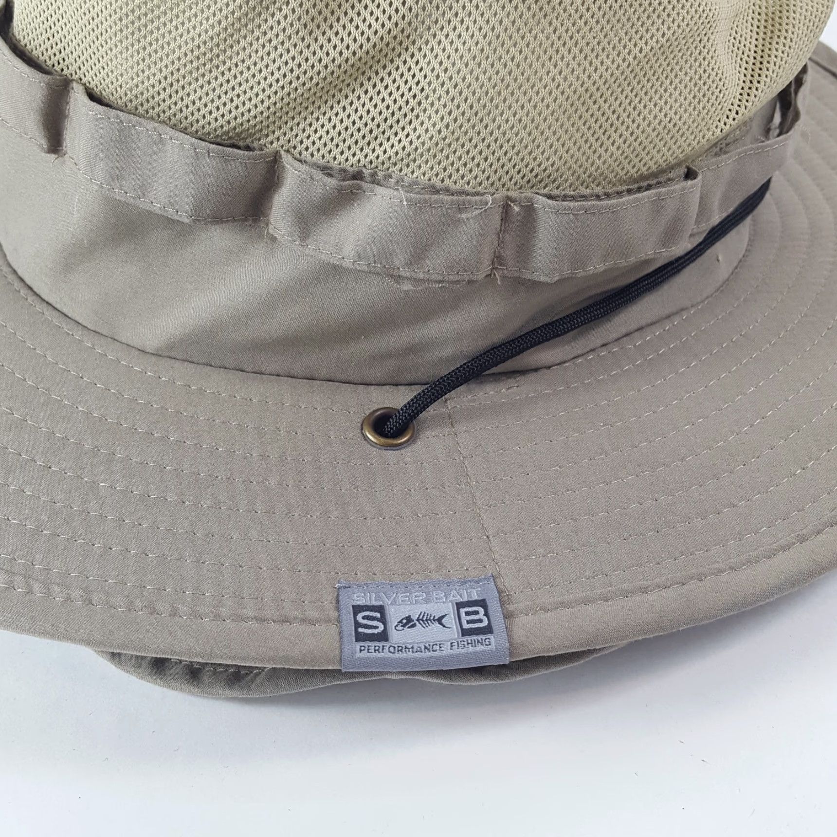 Vintage VINTAGE Silverbait Khaki Vented Outdoor Boonie Bucket Hat M Beige 90s Retro Baseball Sun Outdoor Mens Hat Size ONE SIZE - 5 Thumbnail
