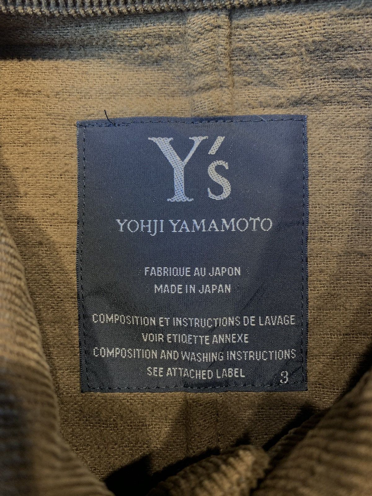 Designer × Y's × Yohji Yamamoto Y’s YOHJI YAMAMOTO CORDUROY Size US M / EU 48-50 / 2 - 3 Thumbnail