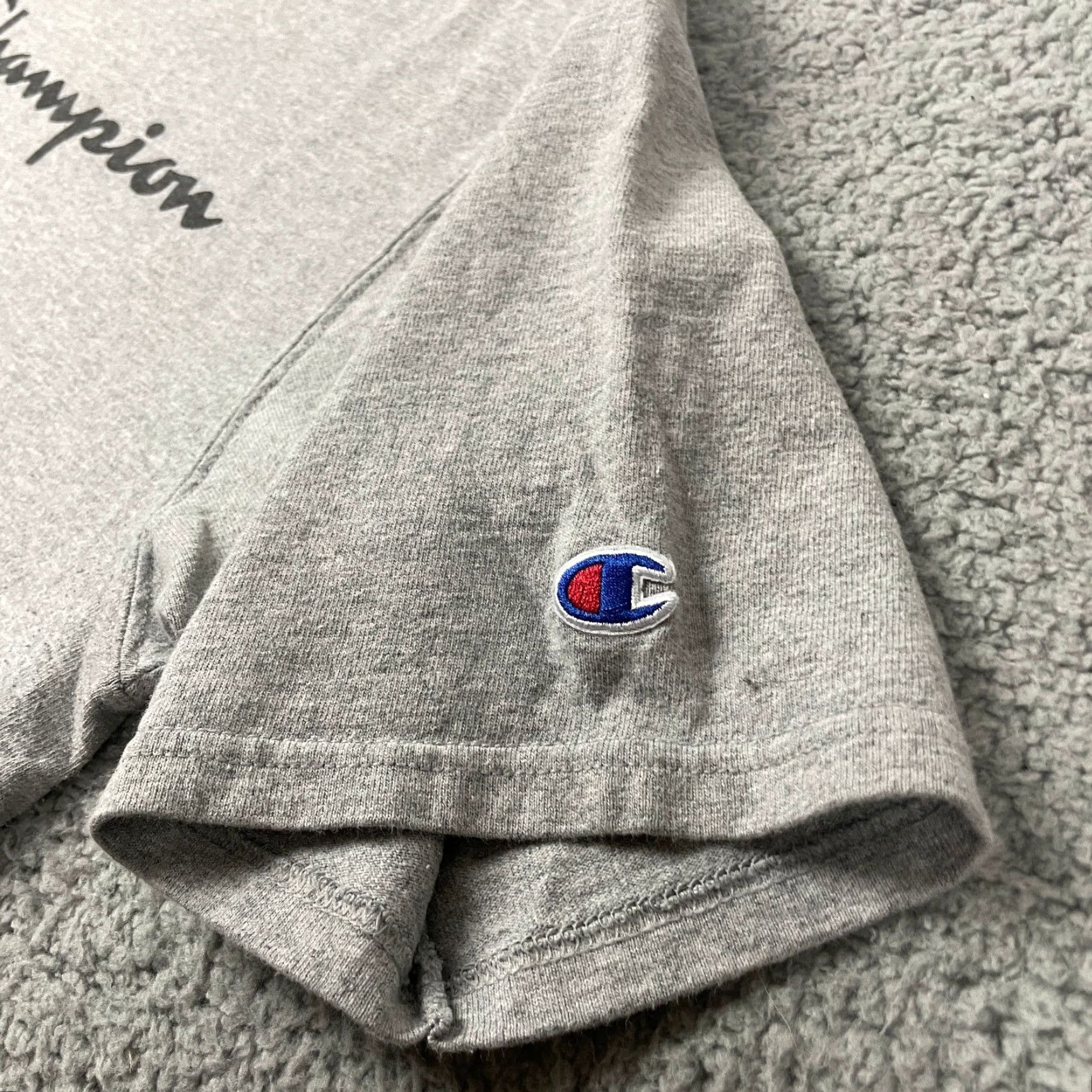 Champion Champion Tshirt Adult Large Gray Men's Logo Sport Athletic Short Sleeve L Shirt Size US L / EU 52-54 / 3 - 5 Thumbnail