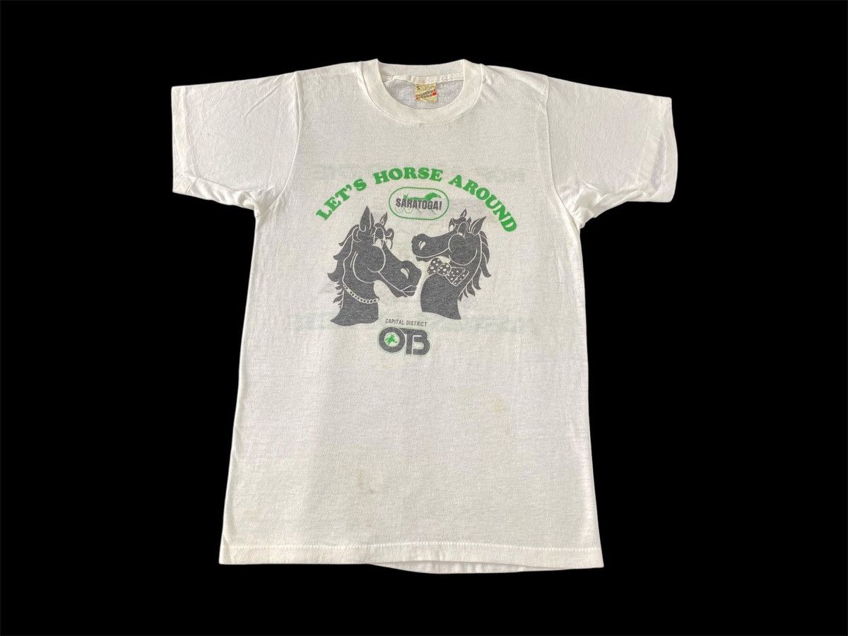 Other 90s Screen Star Lets Horse Around Saratoga Printed Tee Size US S / EU 44-46 / 1 - 1 Thumbnail