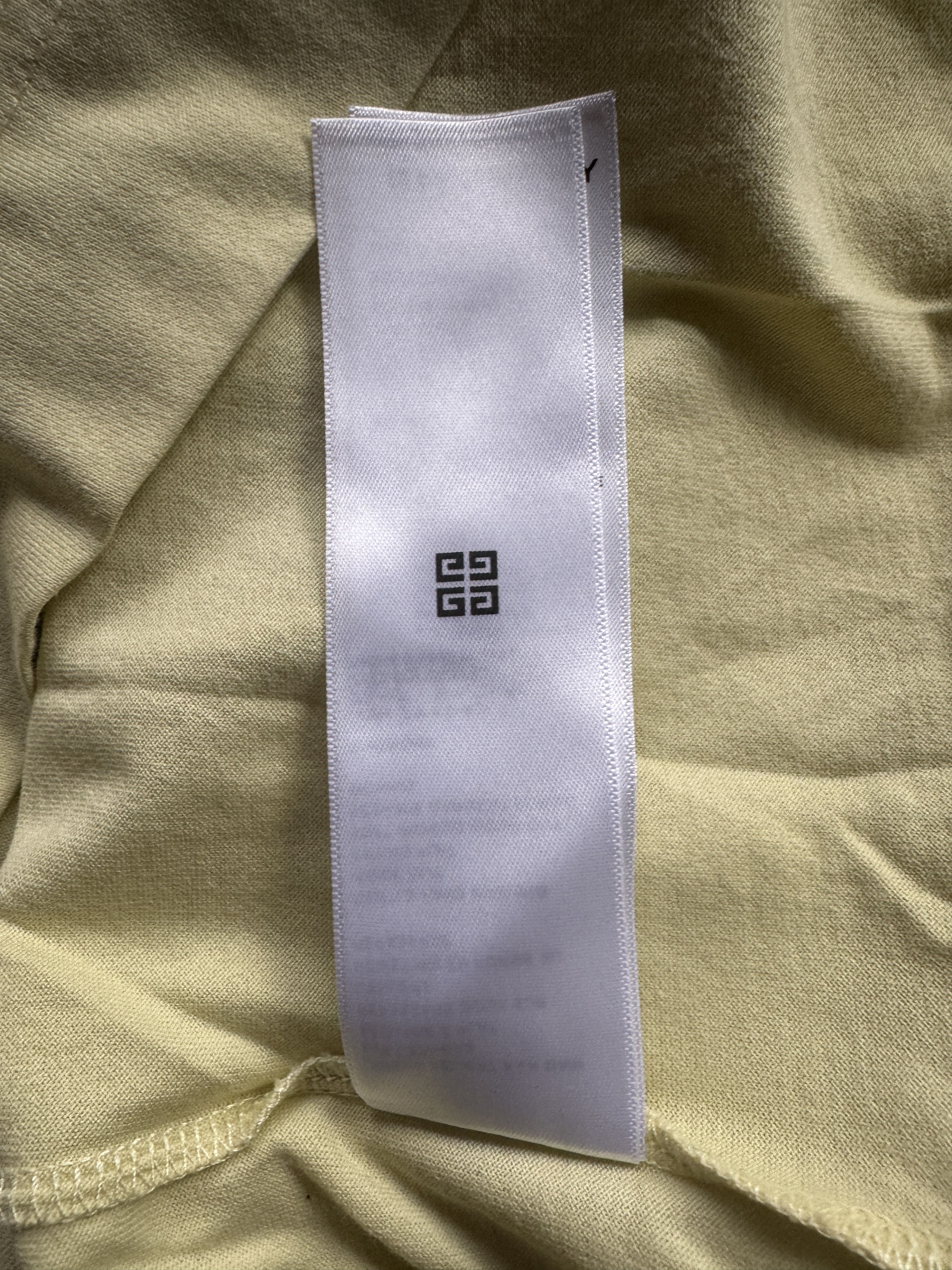 Givenchy Crystal Piercing Embellished Tee Lemonade Yellow Size US M / EU 48-50 / 2 - 14 Thumbnail