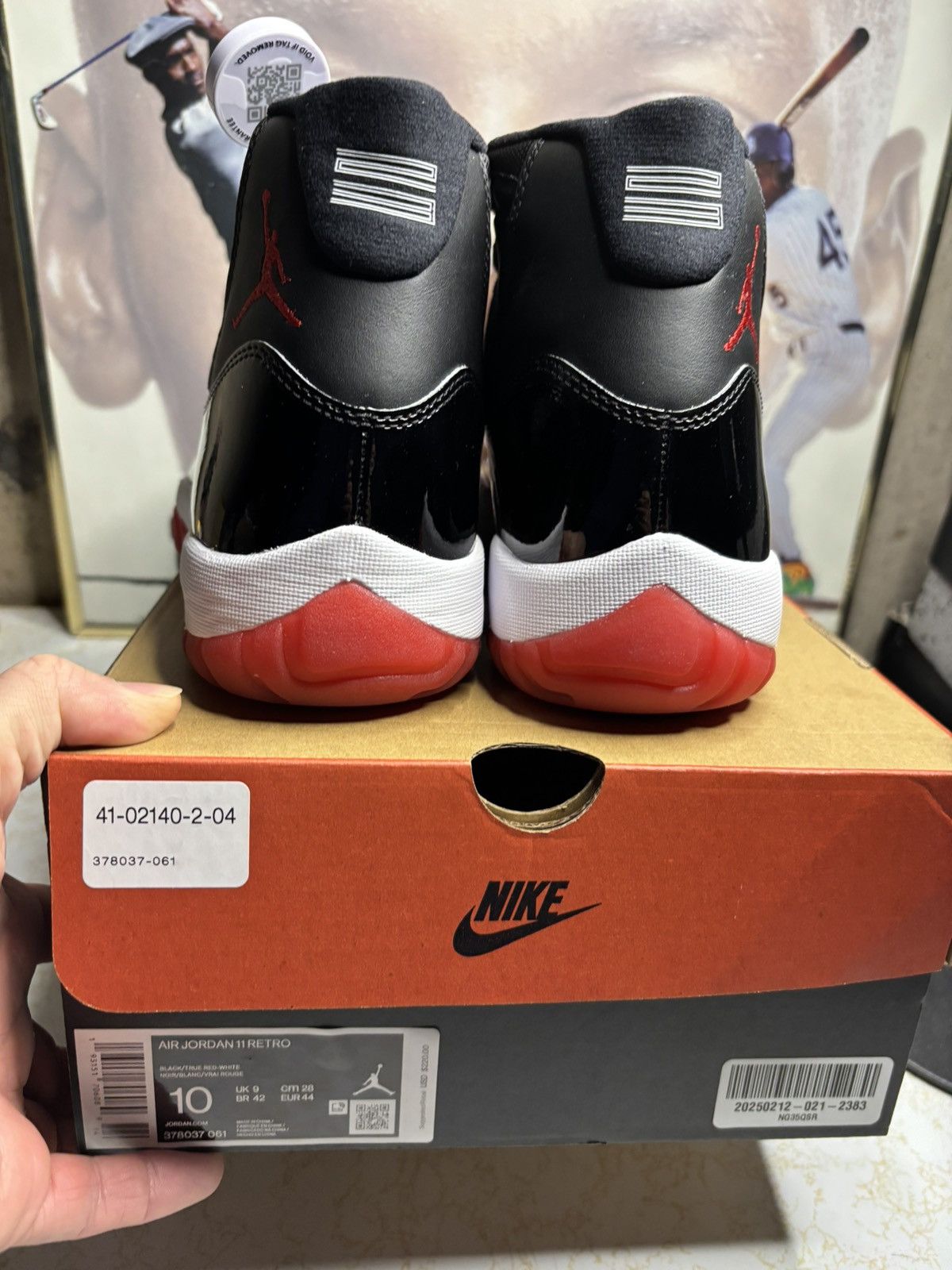 Jordan Brand Air Jordan 11 Bred 2019 Size US 10 / EU 43 - 6 Thumbnail