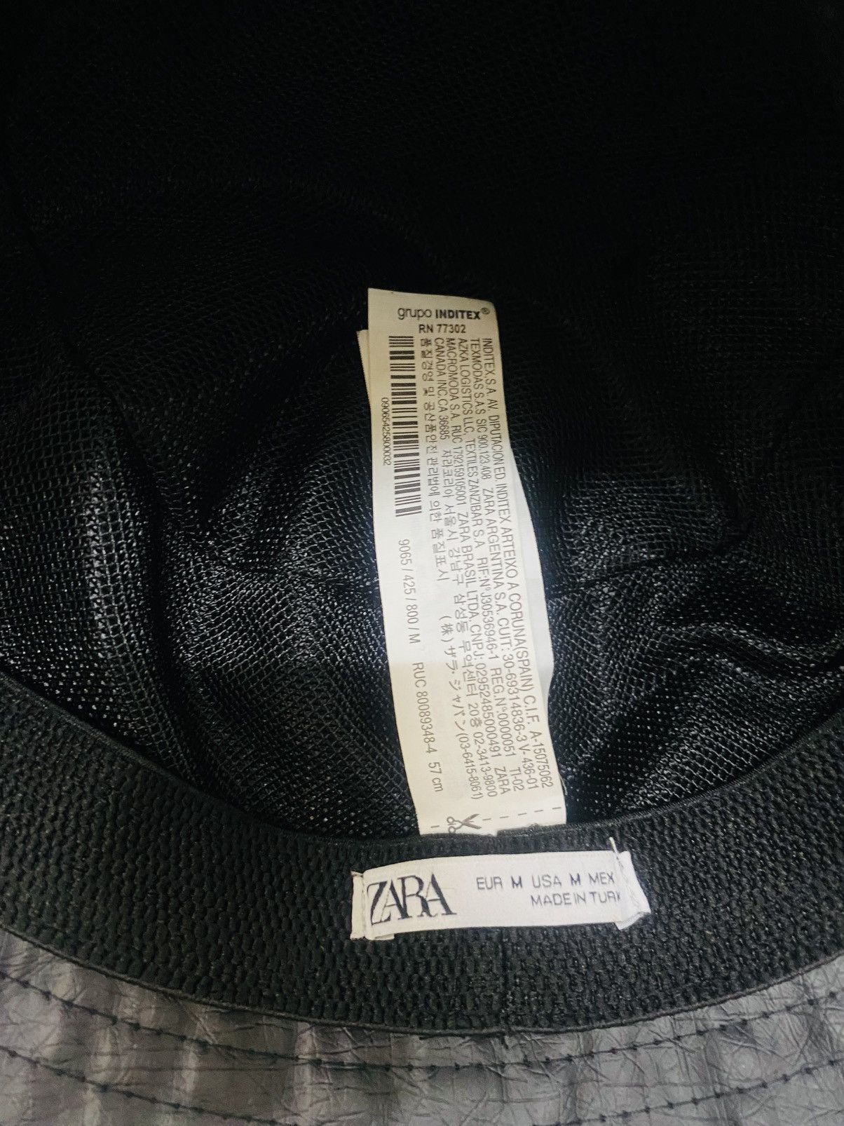 Zara ZARA FAUX LEATHER BUCKET HAT Size ONE SIZE - 6 Thumbnail