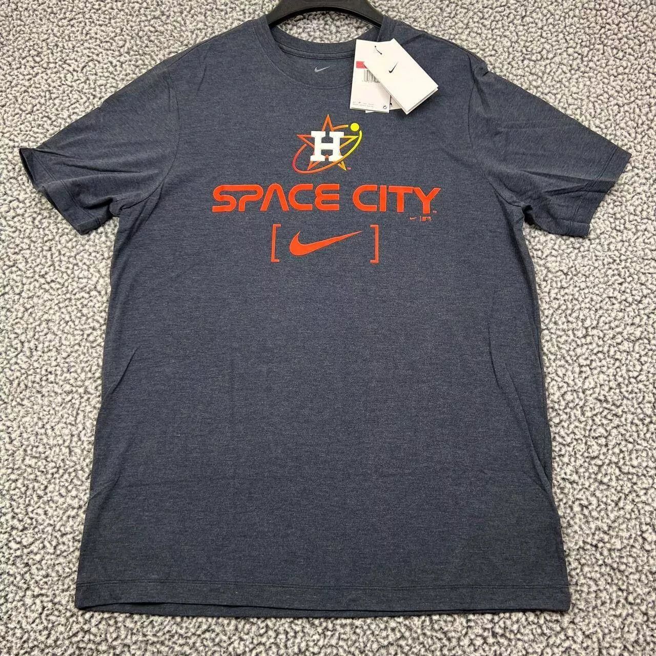 Nike Houston Astros Shirt Men Nike Short Sleeve Crew Neck New L Size US L / EU 52-54 / 3 - 1 Thumbnail
