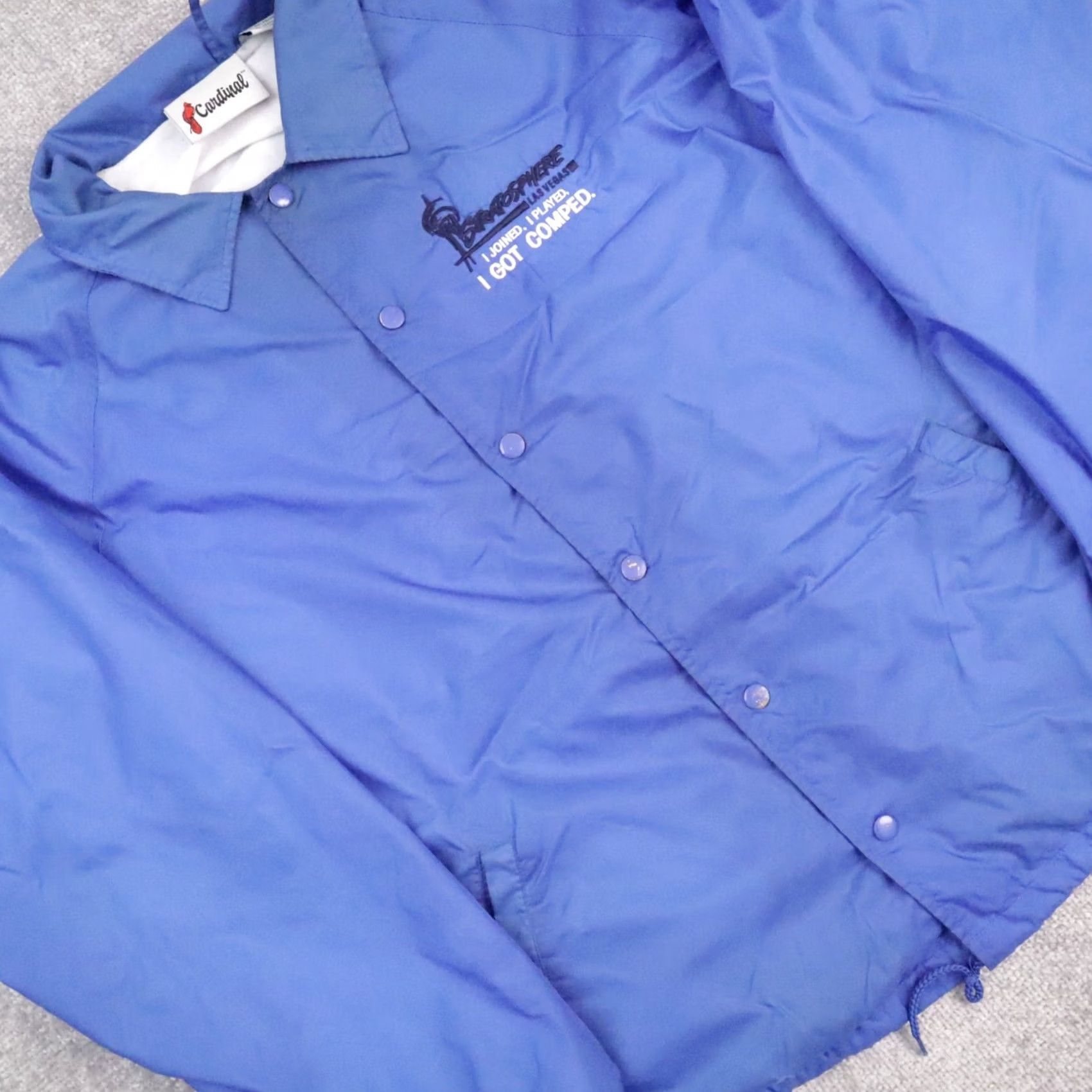 Vintage VTG Cardinal Stratosphere Las Vegas Casino Snap Jacket Long Sleeve Blue XL Men Size US XL / EU 56 / 4 - 7 Thumbnail
