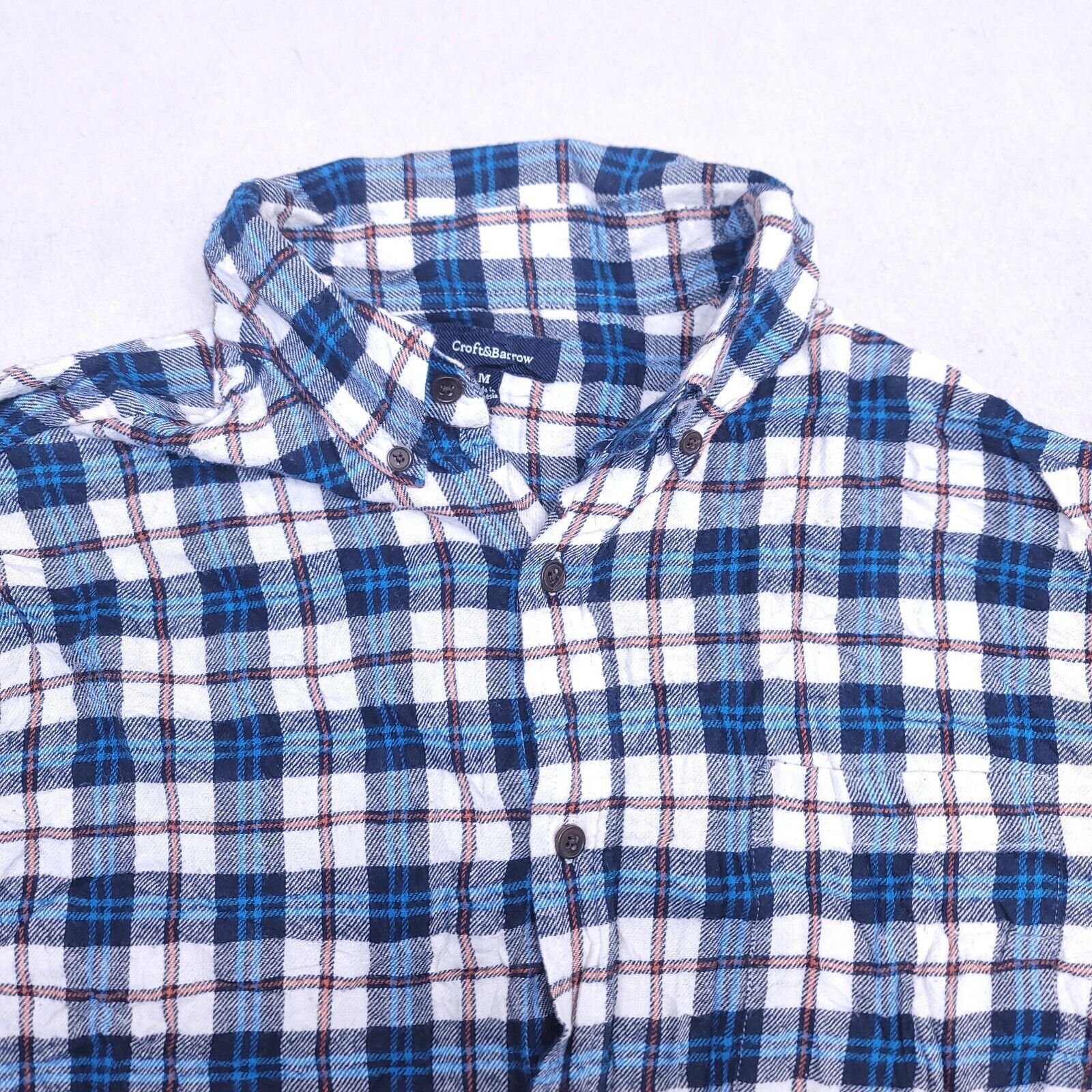 Croft & Barrow Croft & Barrow Tartan Flannel Shirt Mens Size Medium M Blue Size US M / EU 48-50 / 2 - 1 Thumbnail