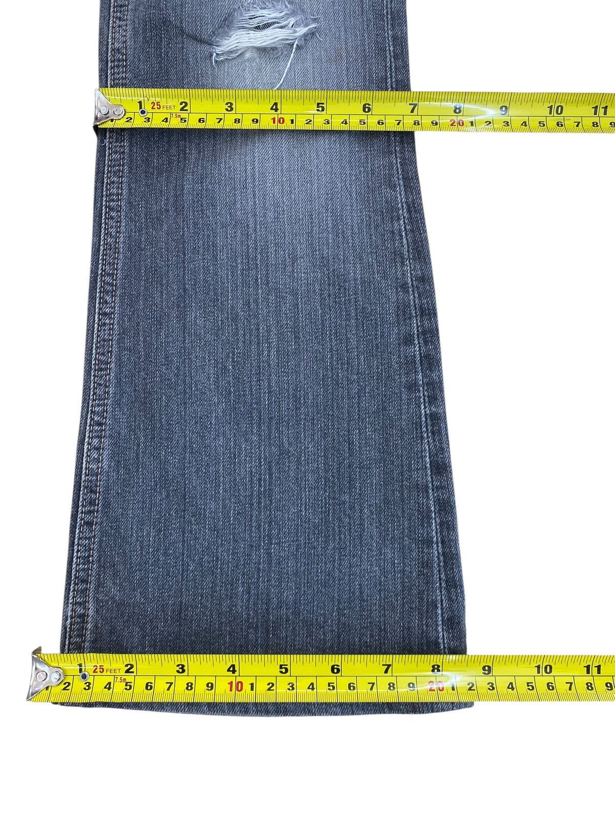 Japanese Brand Japanese Brand Faded Wash Ripped Knee Style Flare Jeans Size US 27 - 6 Thumbnail