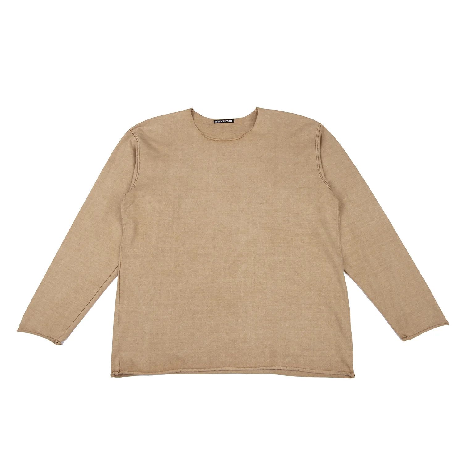 Issey Miyake Cotton Off-Shoulder T-Shirt in Beige Size 4 Size US XL / EU 56 / 4 - 1 Thumbnail