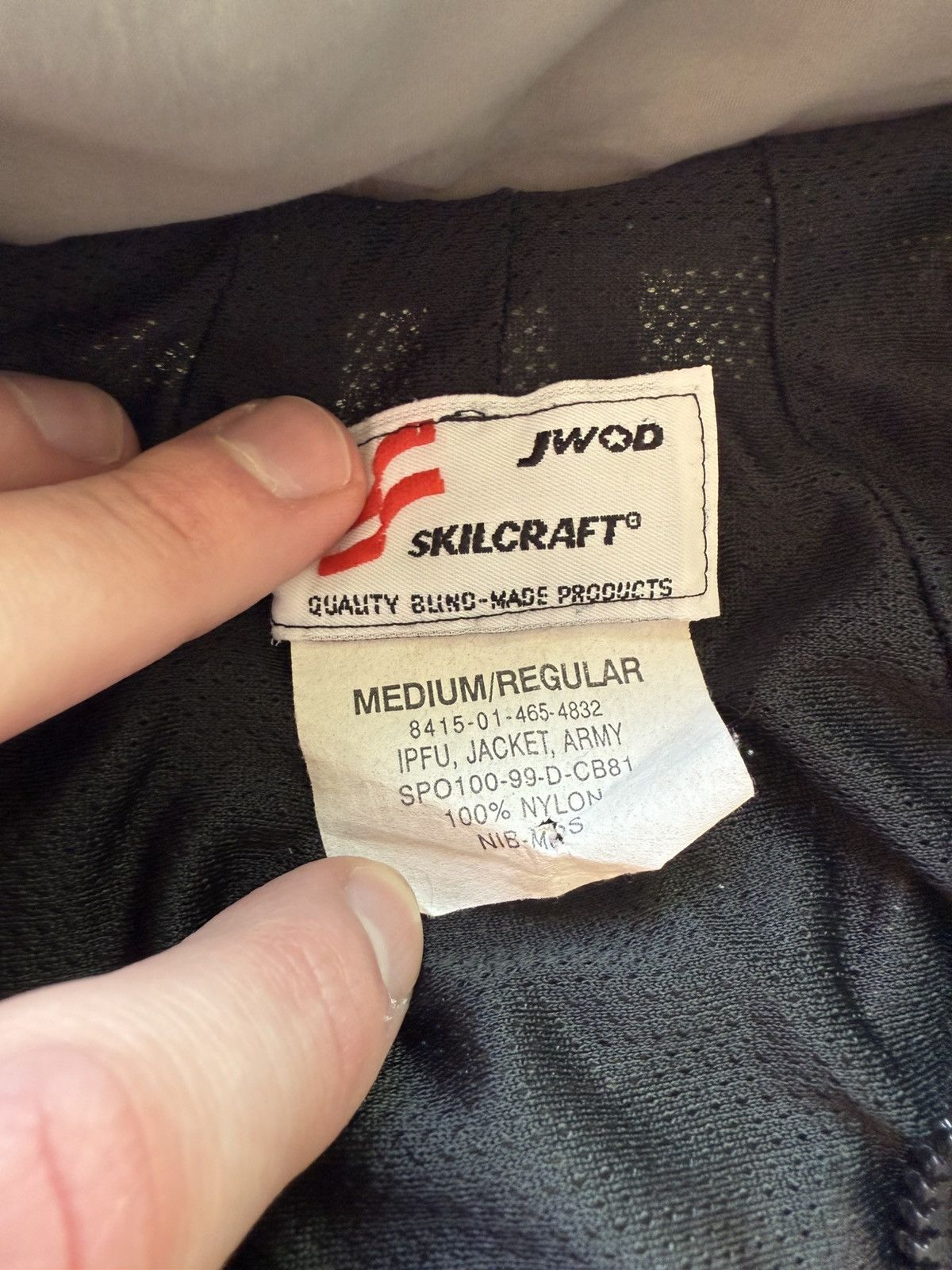 Vintage Vintage Army Reflective Cropped Bomber Jacket Size US M / EU 48-50 / 2 - 3 Thumbnail