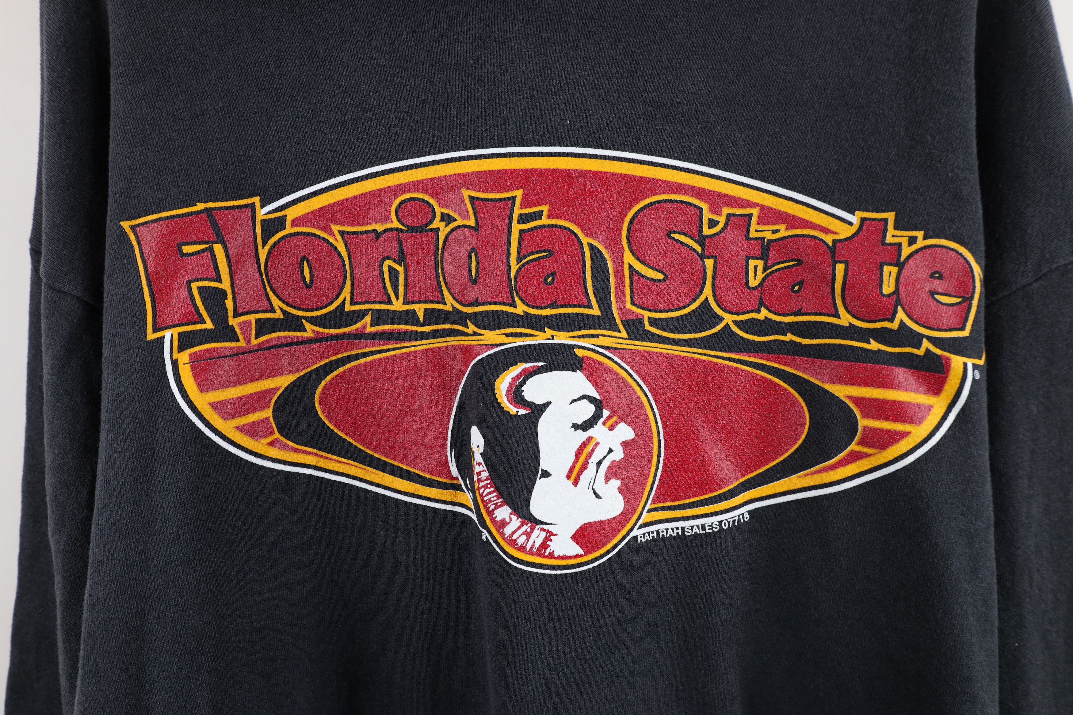 Vintage Vintage 90s Spell Florida State University Hoodie Black USA Size US L / EU 52-54 / 3 - 4 Thumbnail