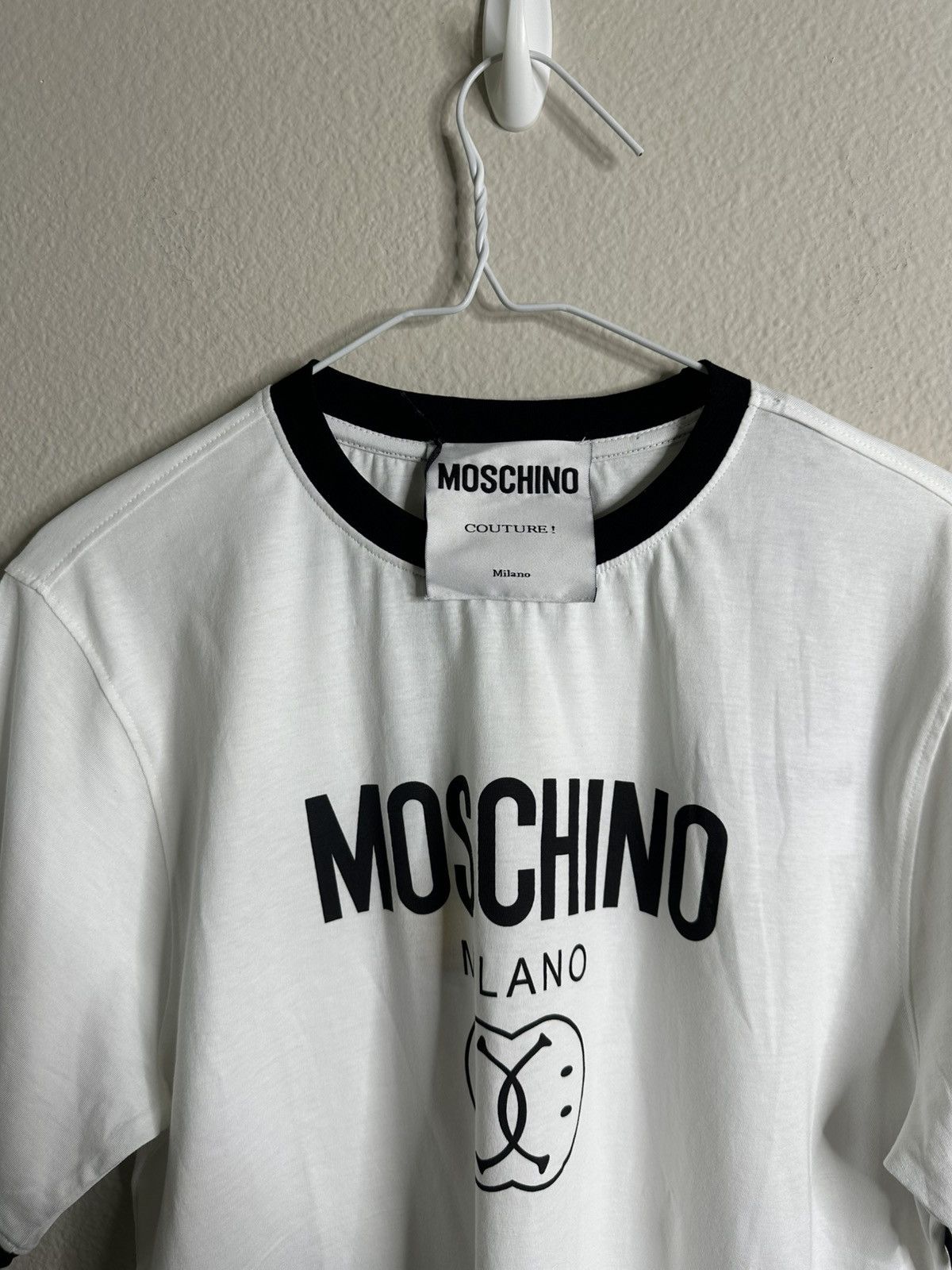 Moschino Moschino Couture White Double Smiley T-Shirt Size US M / EU 48-50 / 2 - 4 Thumbnail