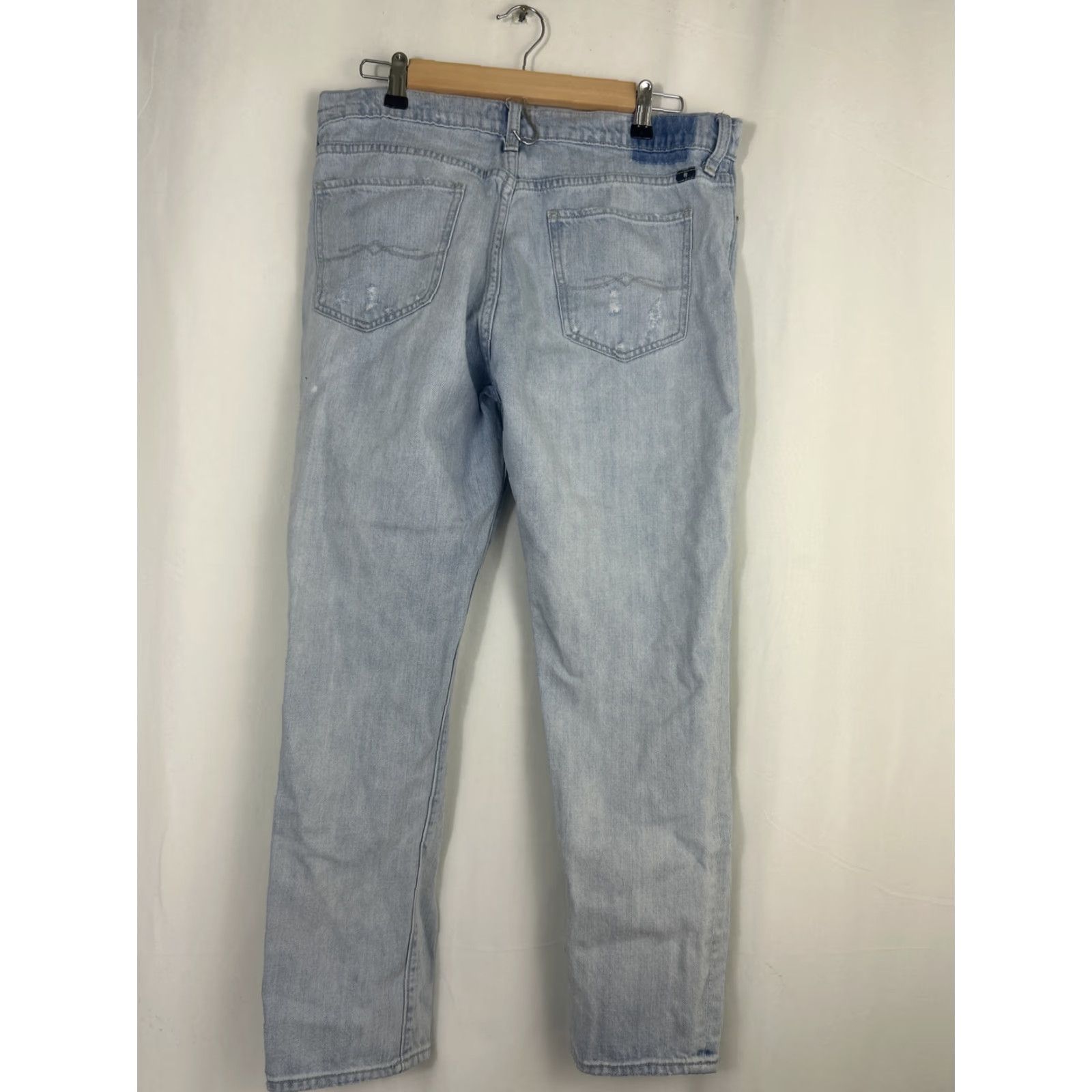 Lucky Brand Lucky Brand Jeans Womens 10/30 Blue Distressed Sienna Slim Boyfriend Light Wash Jeans Size 32" / US 10 / IT 46 - 6 Thumbnail