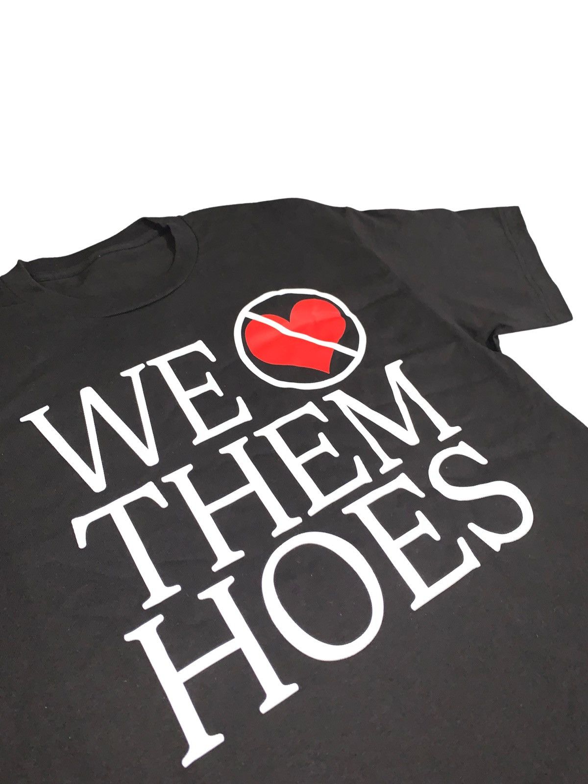 Vintage We Don’t Love Them Hoes Y2K style quote Tshirt remake Grailed