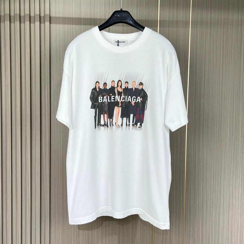 Balenciaga Balenciaga Portrait Letter Printed Short Sleeve Size US S / EU 44-46 / 1 - 1 Thumbnail