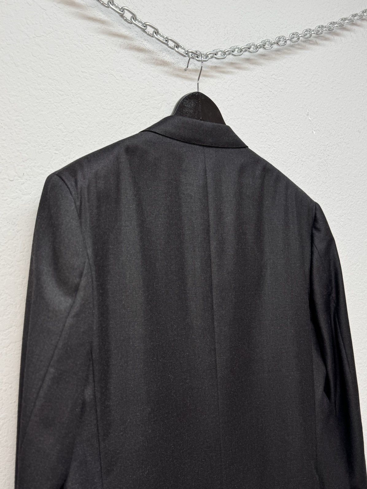 Brioni Brioni Momentano Wool Blazer Checked Jacket Dark Size 54 Size 44R - 7 Thumbnail