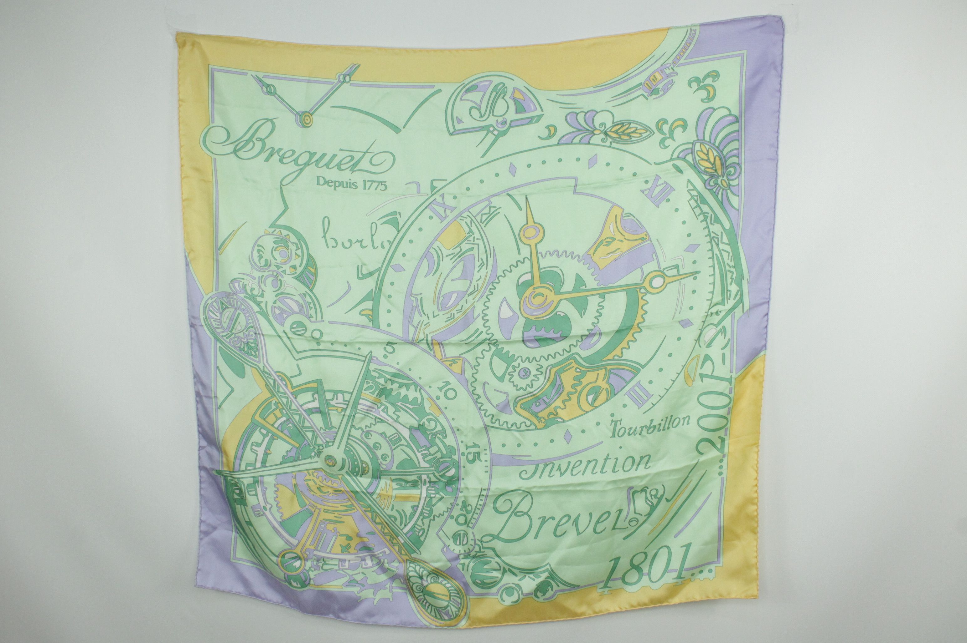Designer Breguet Depuis 1775 Silk Scarf Carre 90 Tourbillon Invention Size ONE SIZE - 1 Thumbnail