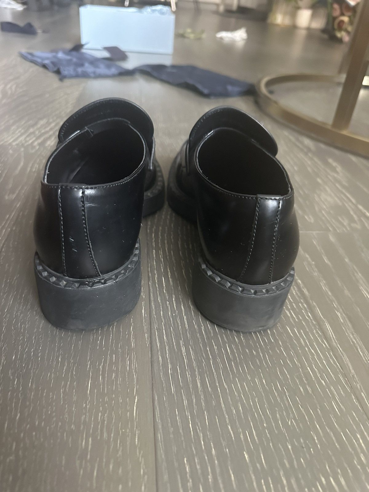 Prada Prada brushed leather loafers Size US 9.5 / IT 39.5 - 3 Thumbnail