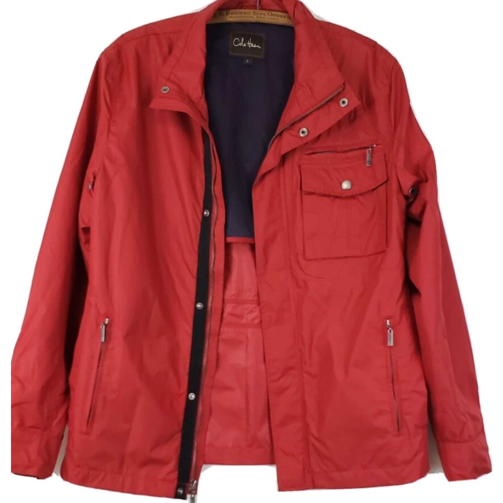 Cole Haan Cole Haan Jacket Womens Small Red Full Zip Snap Button Zip Pockets Coat Ladies S Size S / US 4 / IT 40 - 3 Thumbnail