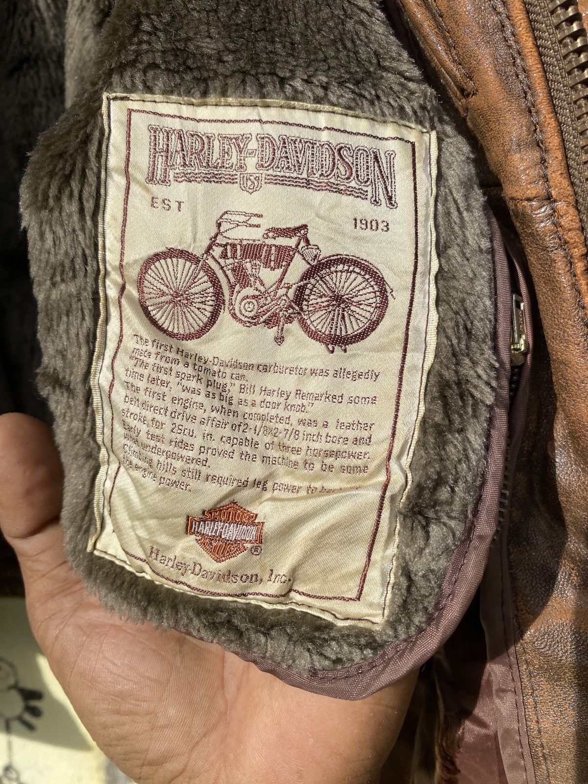 Harley Davidson × Vintage Vintage harley davidson motorcycle leather jacket Size US M / EU 48-50 / 2 - 6 Thumbnail
