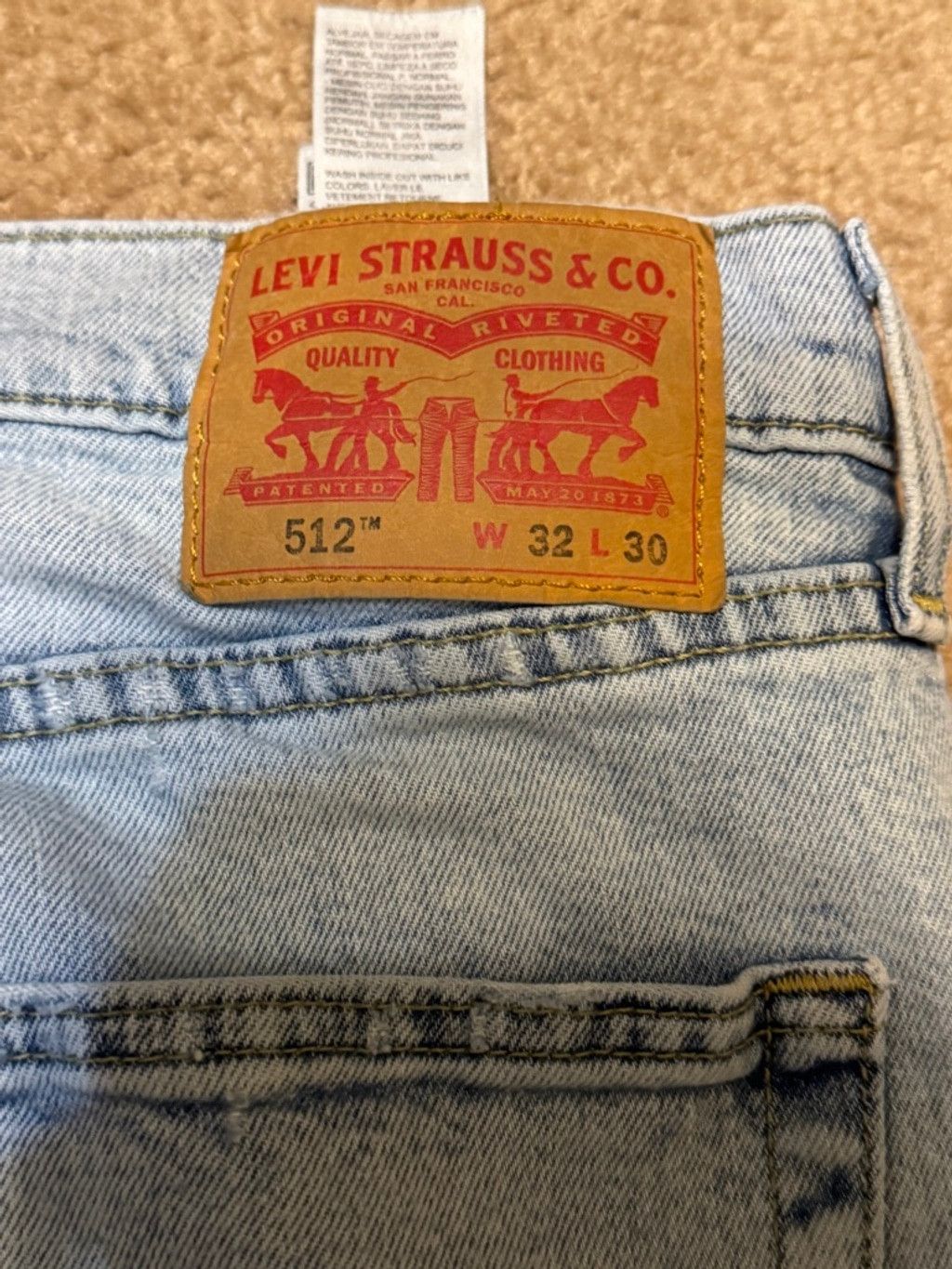 Levi's Levis “Distressed” Denim Jeans sz-32 Size US 32 / EU 48 - 2 Thumbnail