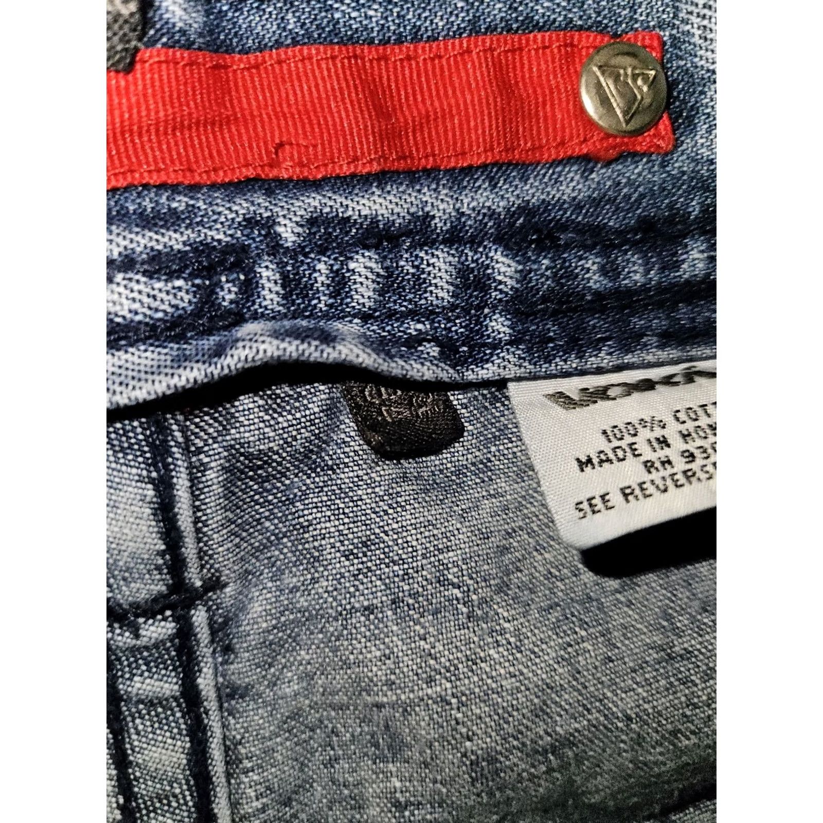 Vintage VINTAGE Vokal Baggy Jeans Men's 34x29.5 Blue High Rise Hip Hop Y2K Hipster Straight 90s Distressed Logo Embroidered Pockets Mens Size US 34 / EU 50 - 3 Thumbnail