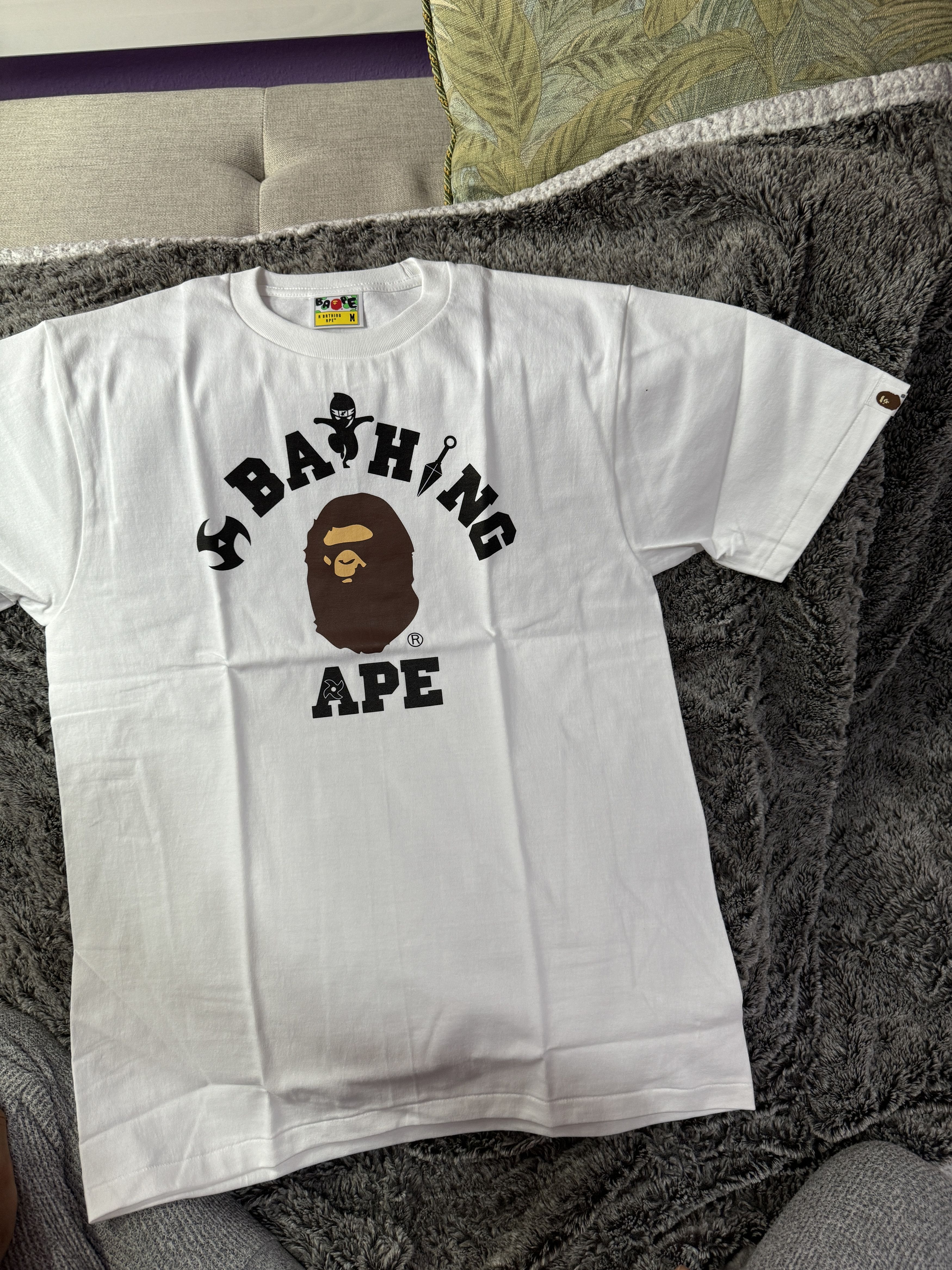 Bape Ninja College Tee Size US M / EU 48-50 / 2 - 2 Thumbnail