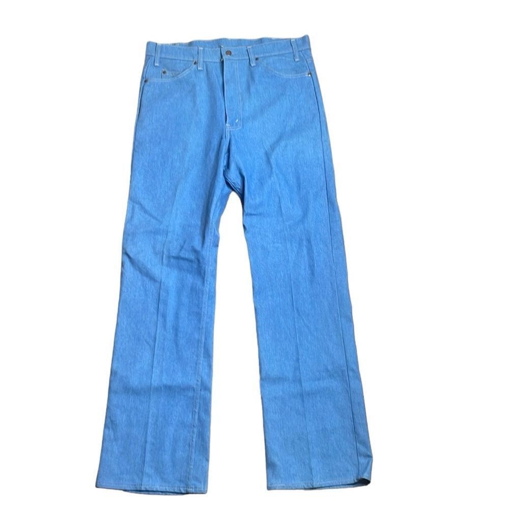Vintage 70s Vintage Mens Bootcut Jeans The Great Plains Clothing Co Size US 35 - 1 Thumbnail