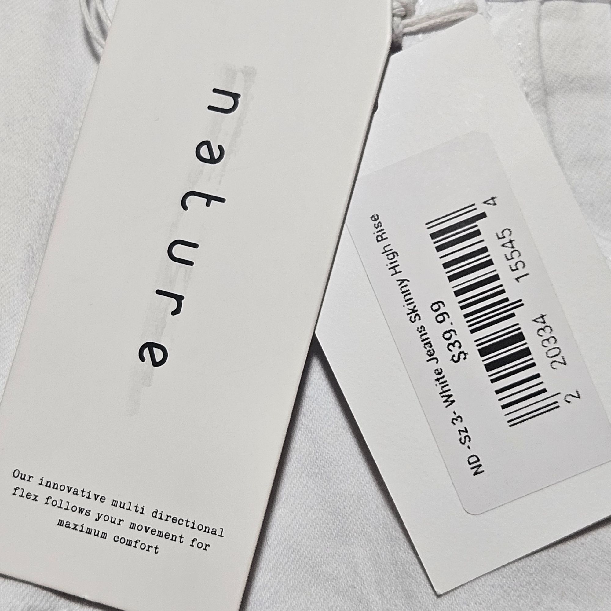 Other Nature Women White Jeans Skinny Highrise 25 Clean Girl Quiet Size 25" / US 0 / IT 36 - 13 Thumbnail