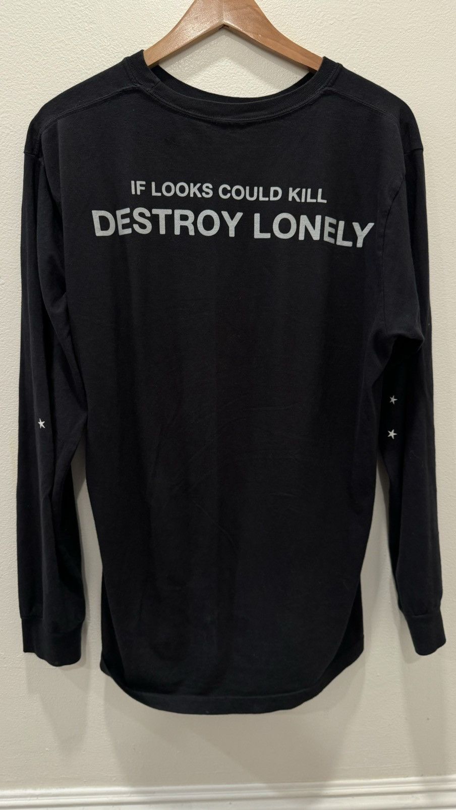 image of Destroy Lonely Long Sleeve Coachella 2024 in Black, Men's (Size Large)