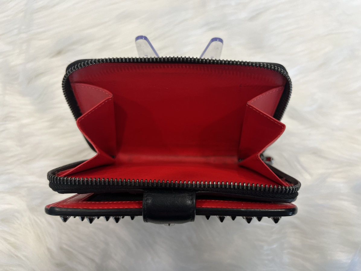 Christian Louboutin Christian Louboutin Panettone Spike Black Leather Wallet Size ONE SIZE - 11 Thumbnail