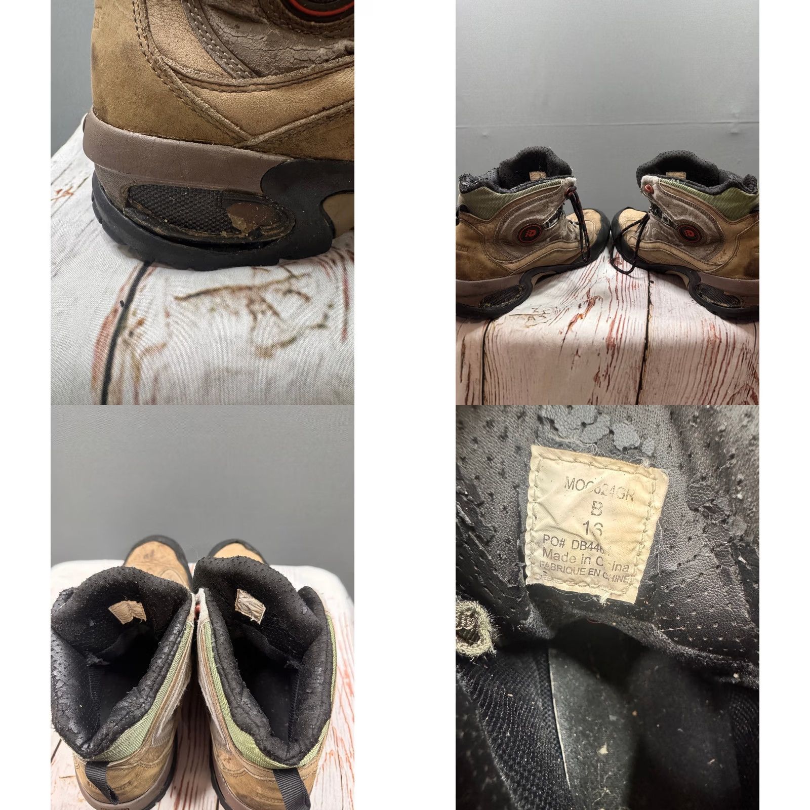 Vintage Dunham Cloud Mens Brown Waterproof Hiking Boot Size 13 B Distressed Size US 13 / EU 46 - 8 Thumbnail