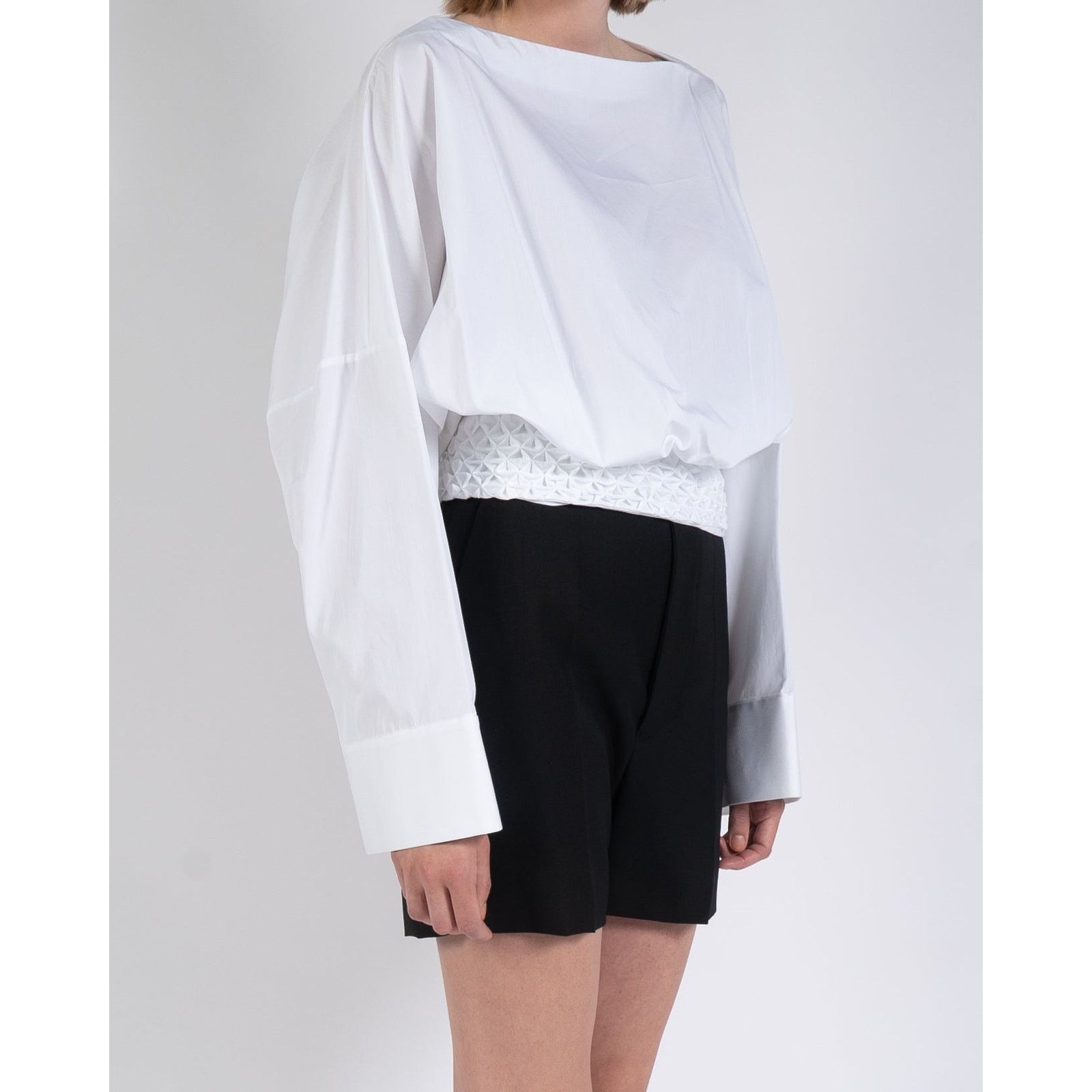 Haider Ackermann SS17 White Boatneck Shirt Top Size XS / US 0-2 / IT 36-38 - 4 Thumbnail