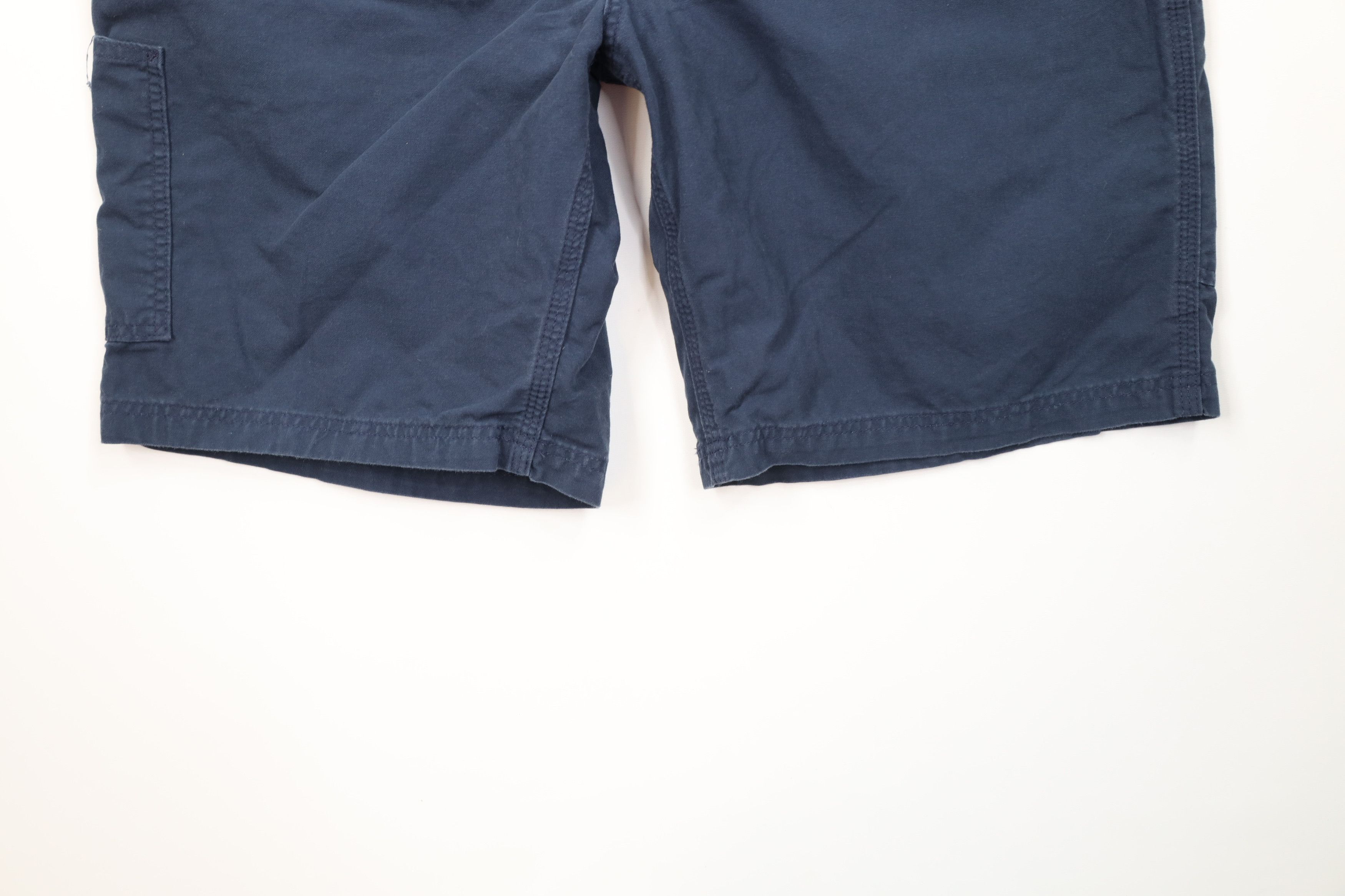 Carhartt Vintage Y2K Carhartt Spell Canvas Dungaree Shorts Navy Blue Size US 40 / EU 56 - 4 Thumbnail