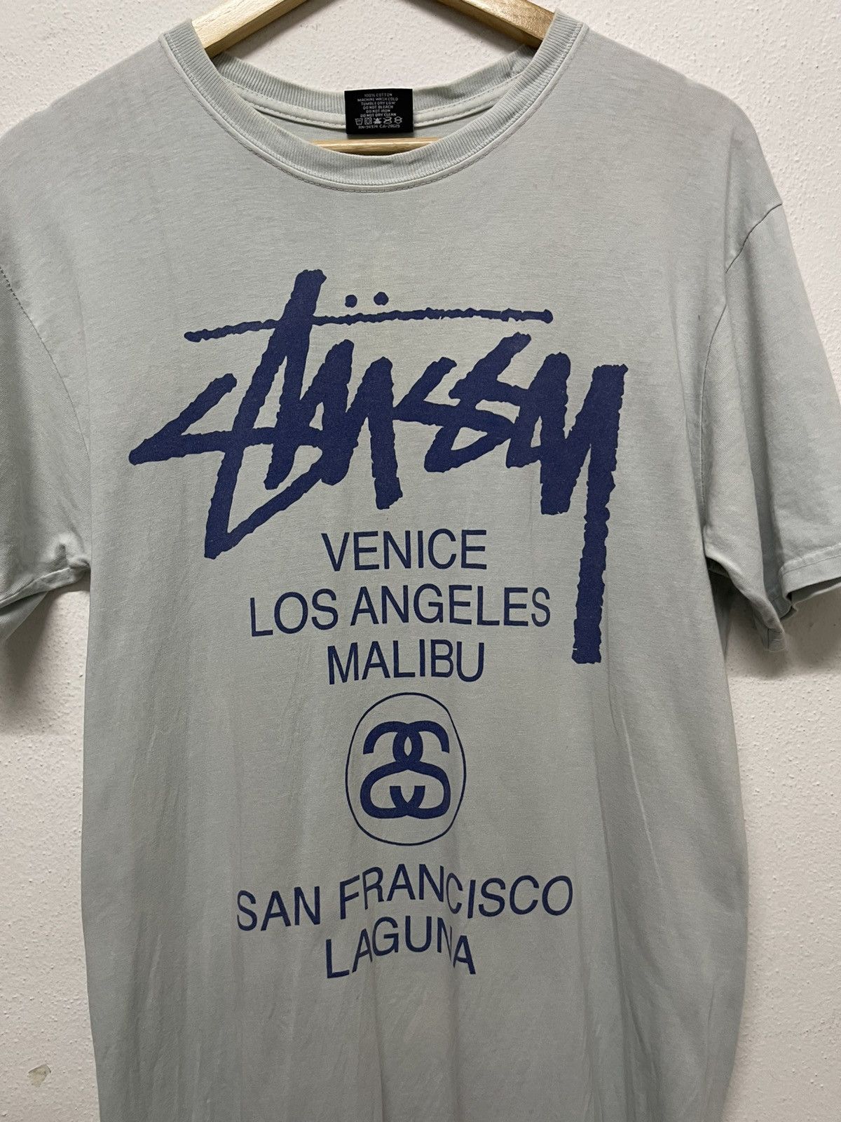 Stussy 2000s STUSSY WORLD TOUR TSHIRT Size US M / EU 48-50 / 2 - 5 Thumbnail