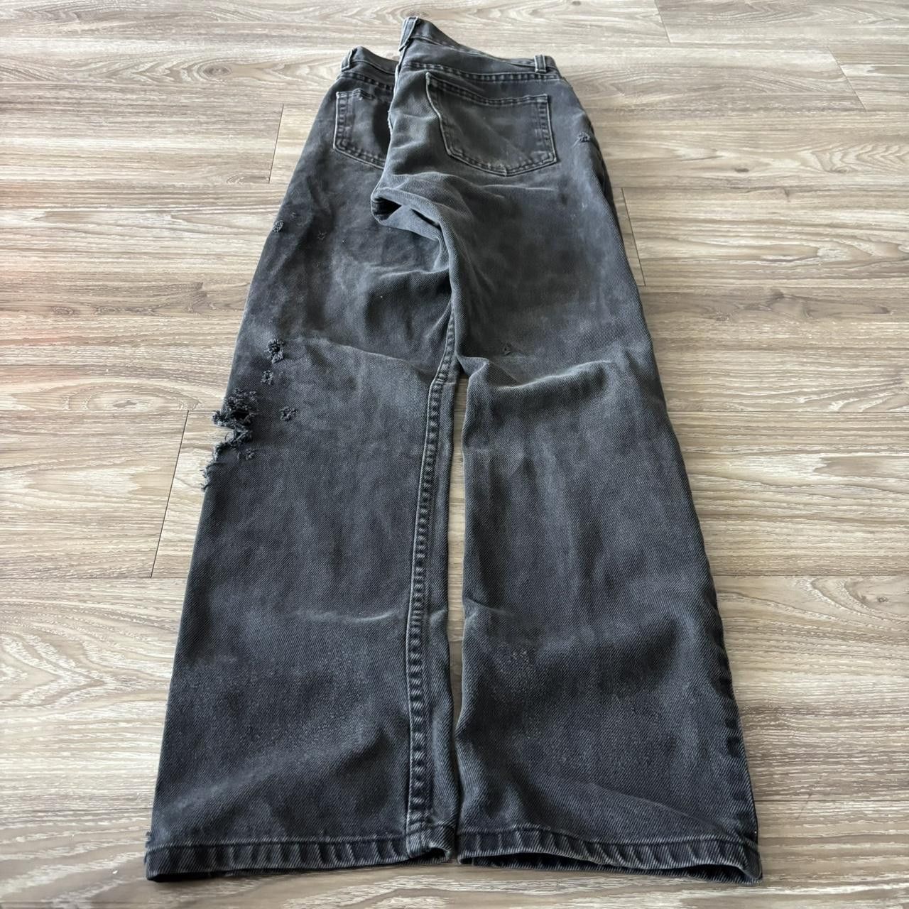 Vintage Crazy Vintage Y2K/2000s Grunge Black Distressed Denim Jeans! 30x31 Size US 30 / EU 46 - 4 Thumbnail