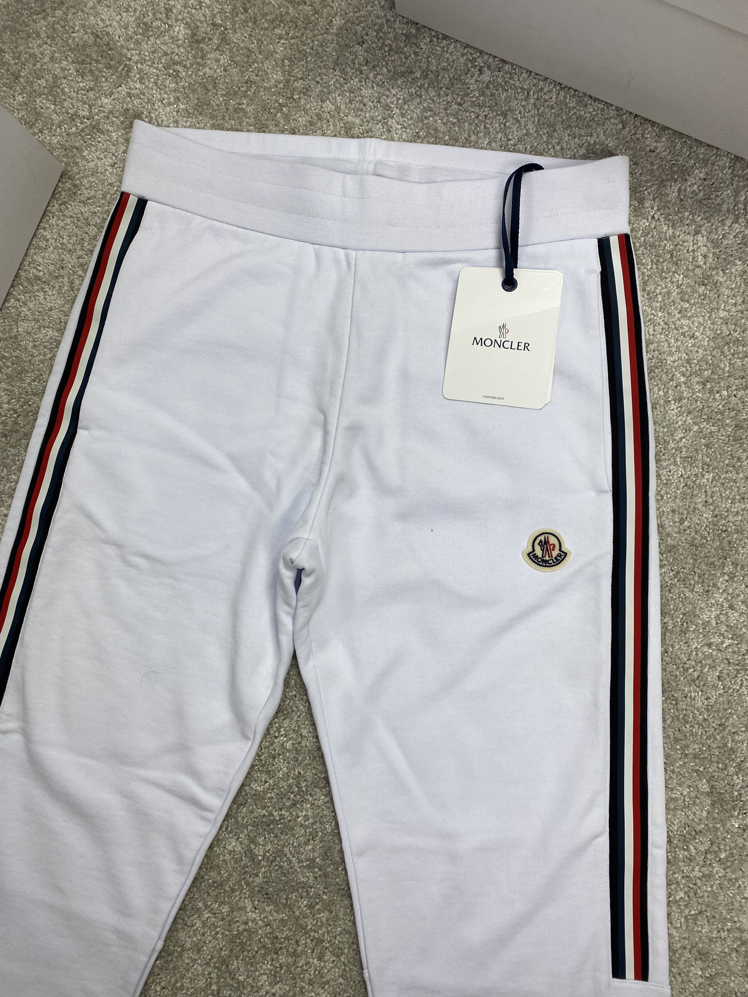 Moncler Moncler Cuffed White Joggers Size US 36 / EU 52 - 2 Thumbnail