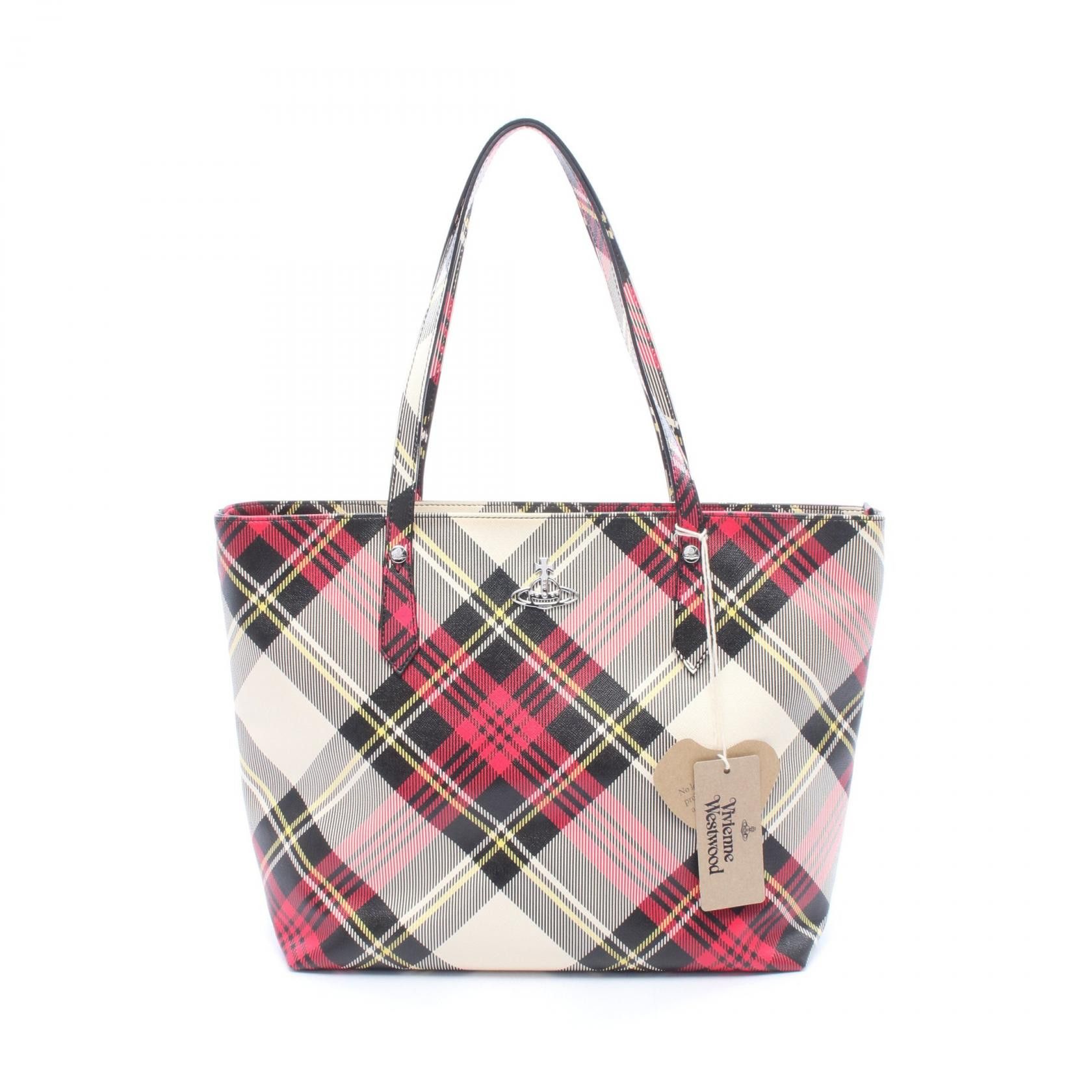 Vivienne Westwood Vivienne Westwood Vivienne Westwood SHOPPER Faux Leather Tote Bag Plastic / Synthetic Tote Bag 4205007DS0012O101 DUTY FREE for USA Size ONE SIZE - 1 Thumbnail