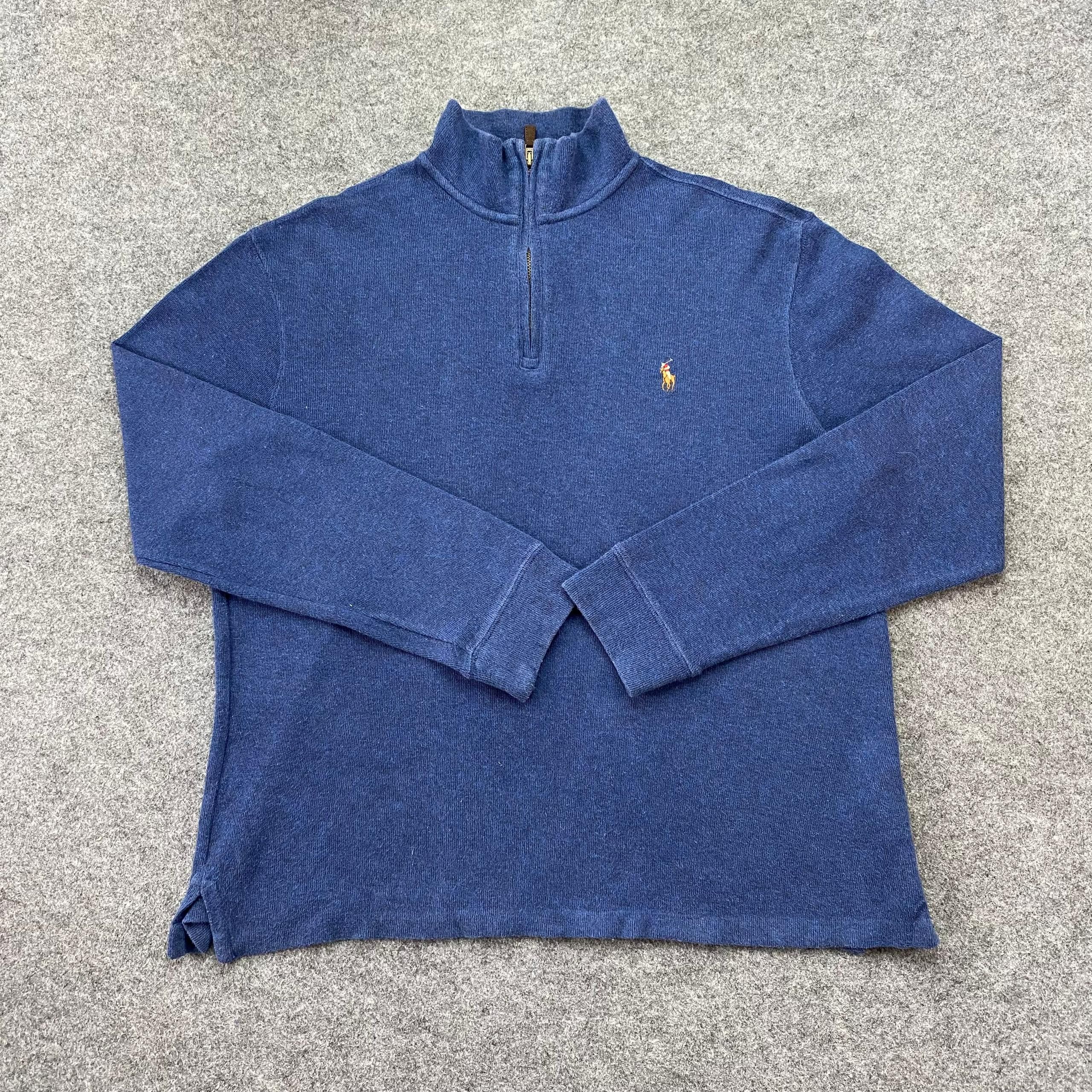 Polo Ralph Lauren Vintage 90s Polo Ralph Lauren Half Zipper Long Sleeve Shirt Size US L / EU 52-54 / 3 - 1 Thumbnail