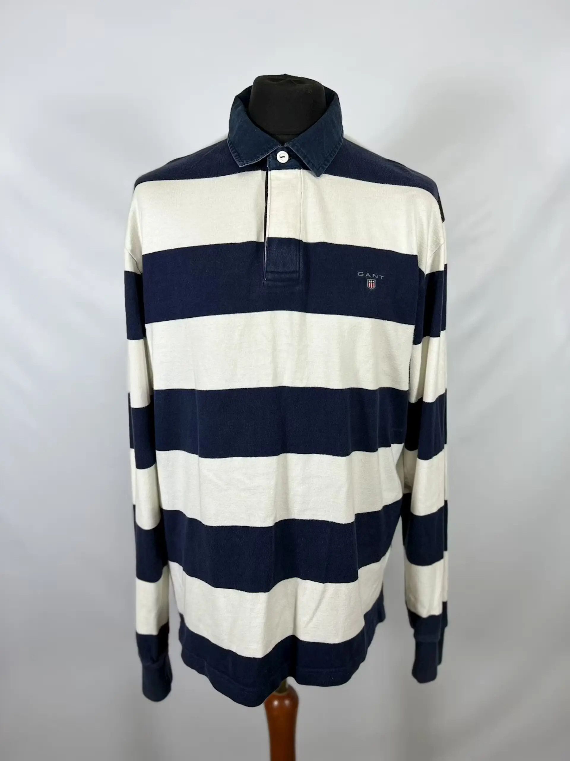 Designer × Gant Gant striped long sleeve rugby polo Size US XXL / EU 58 / 5 - 1 Thumbnail