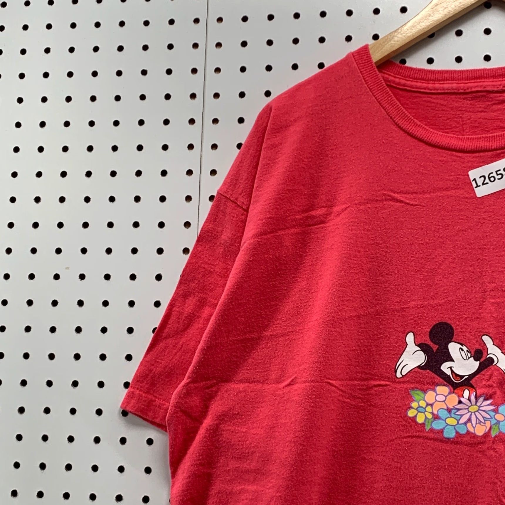 Disney Disney Mickey Mouse Shirt Adult XL Red Pocket Graphic 90s Cartoon Theme Mens Womens (Unisex) Size US XL / EU 56 / 4 - 3 Thumbnail