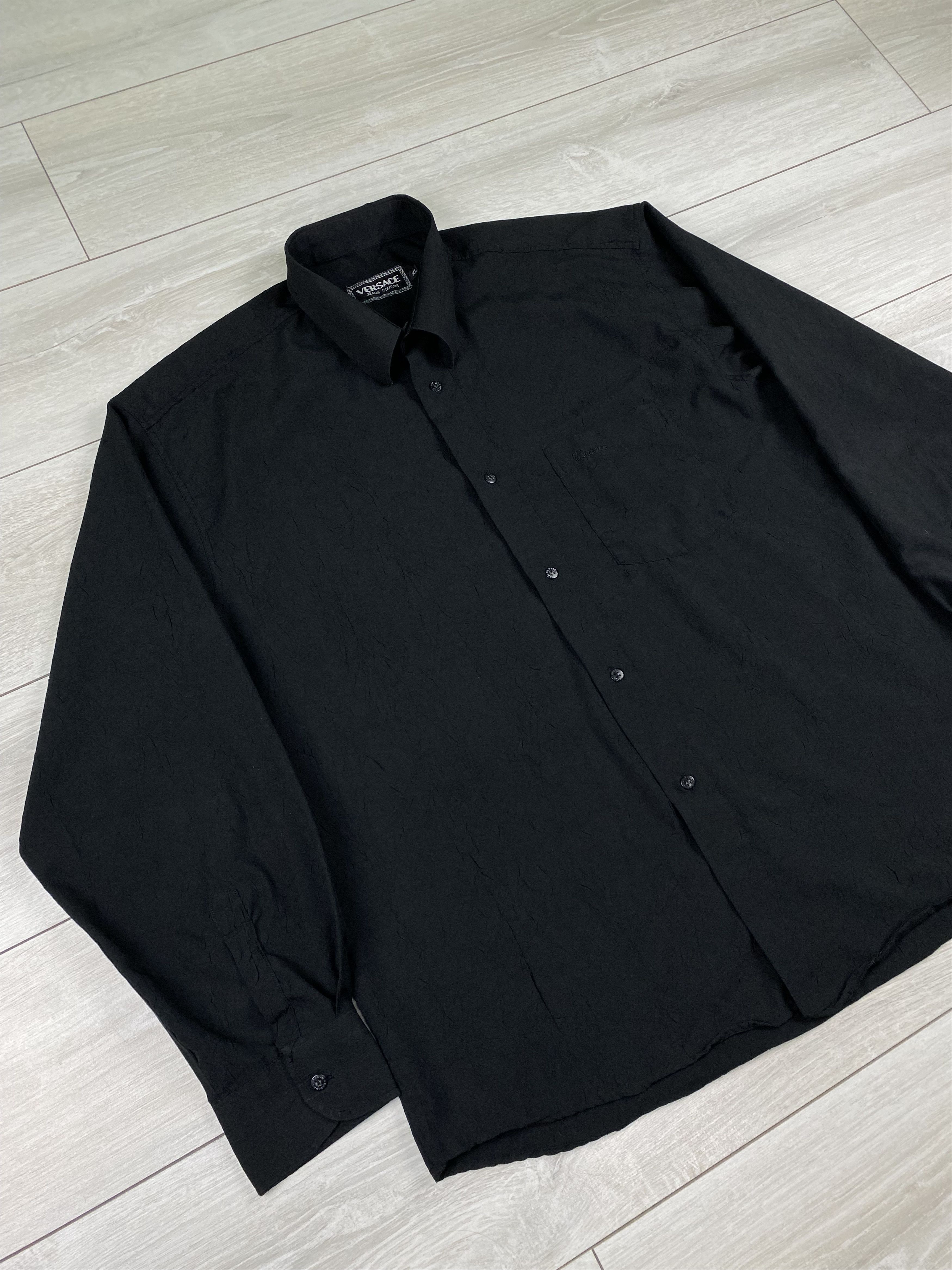 Versace Vintage Versace black shirt size XL Size US XL / EU 56 / 4 - 3 Thumbnail