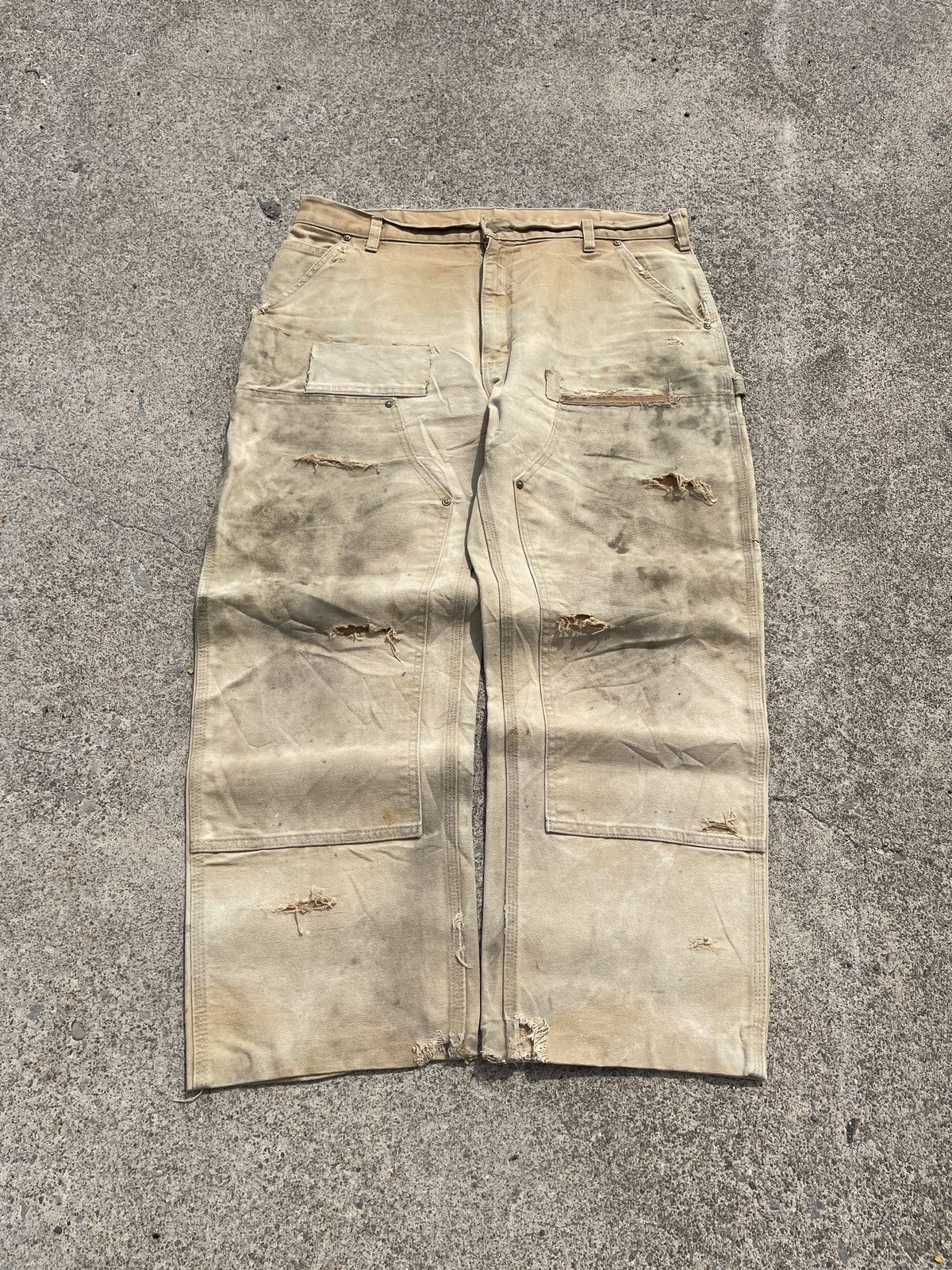 Carhartt Ghost Pocket Faded & Repaired Carhartt Double Knees Size US 38 / EU 54 - 2 Thumbnail