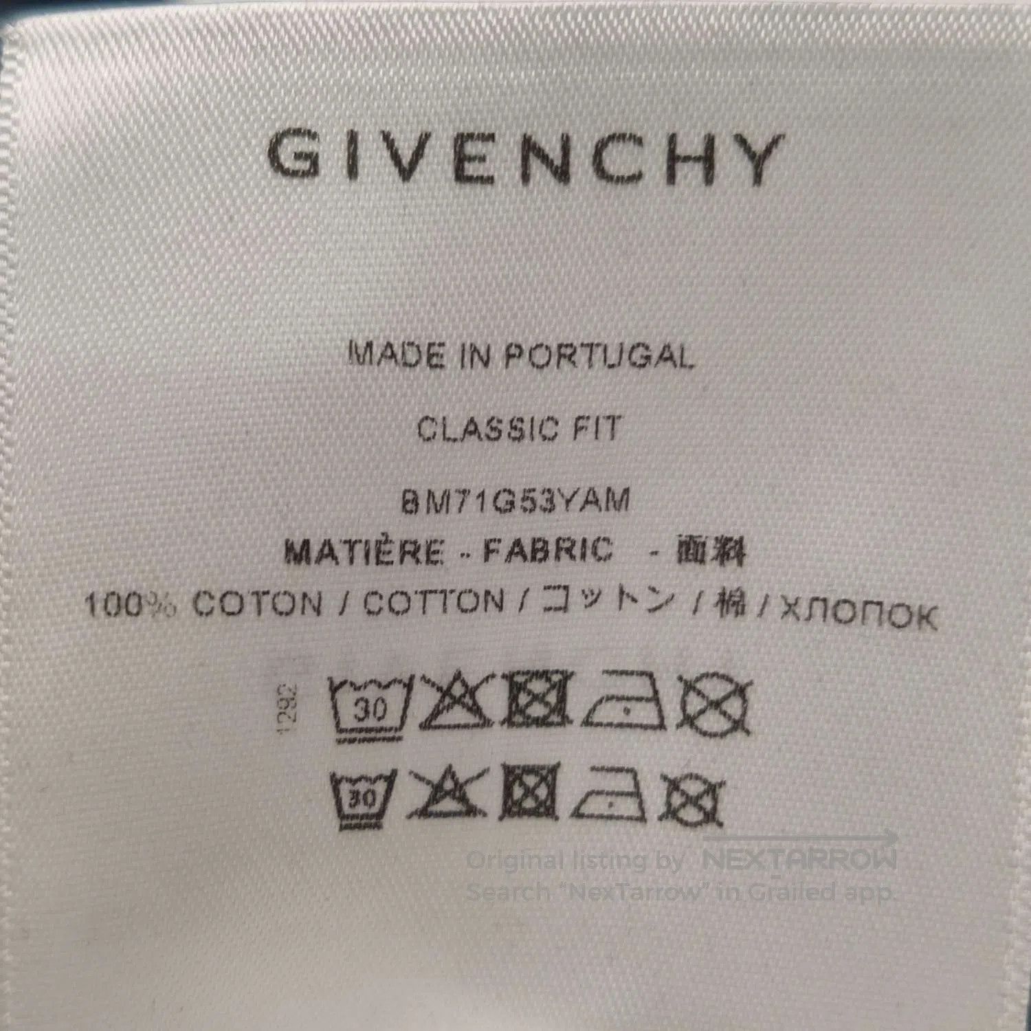Givenchy Givenchy Cotton Logo Crew Neck T. Size US XL / EU 56 / 4 - 8 Thumbnail